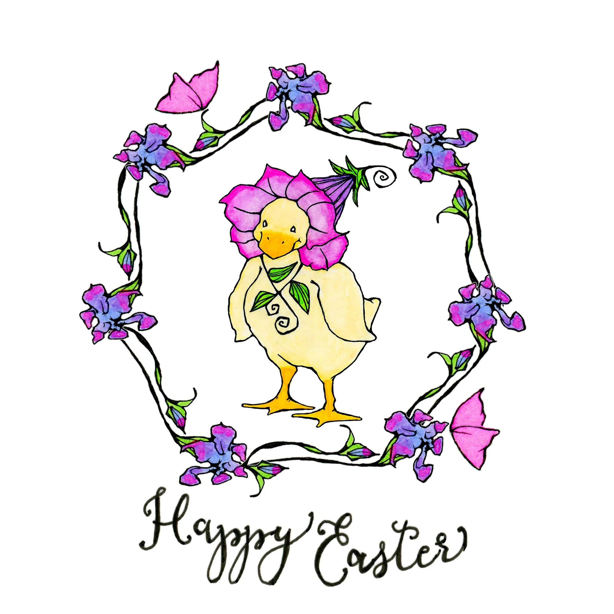 CARD EASTER DUCKLING WREATH CANON.jpg
