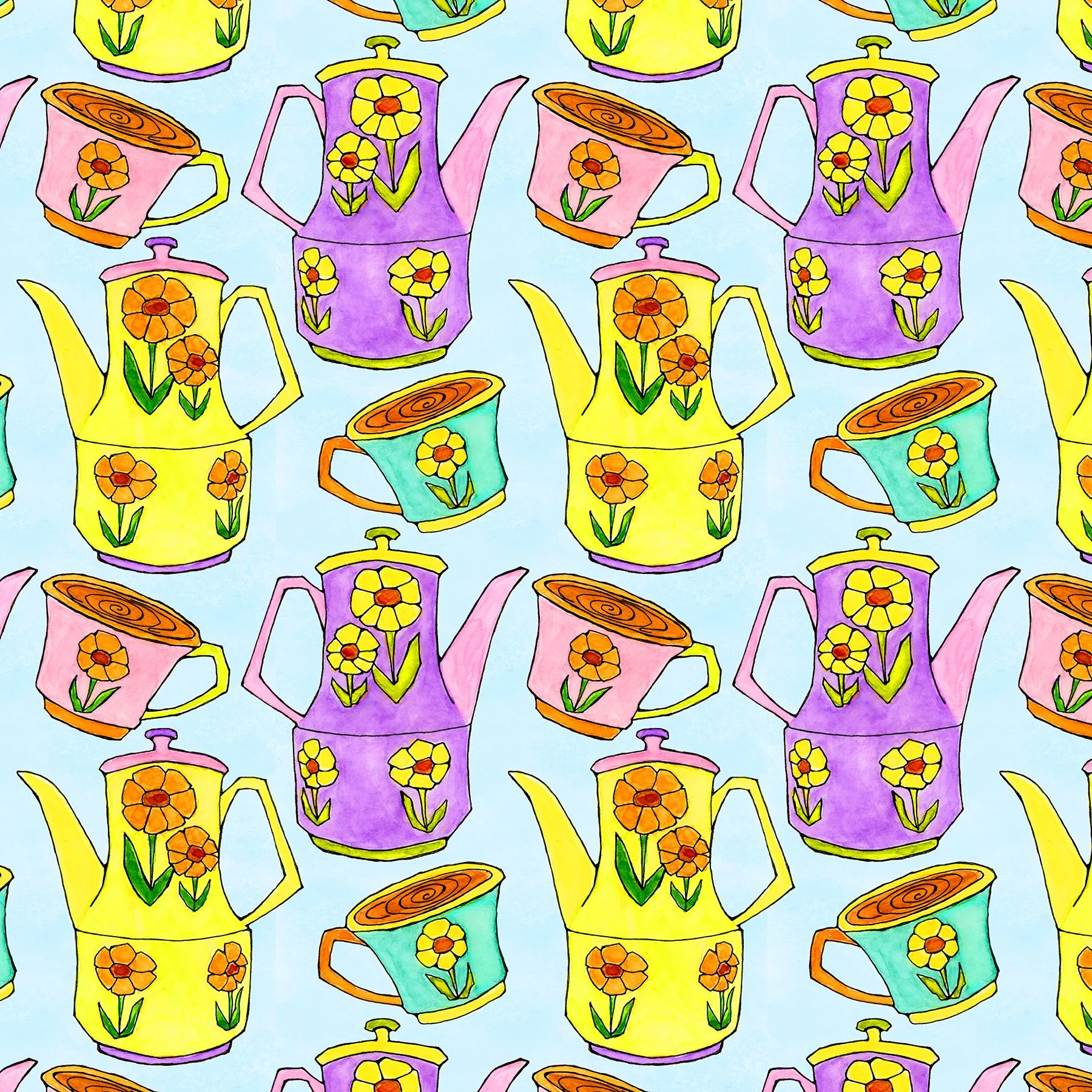 Pattern - Coffee Pots