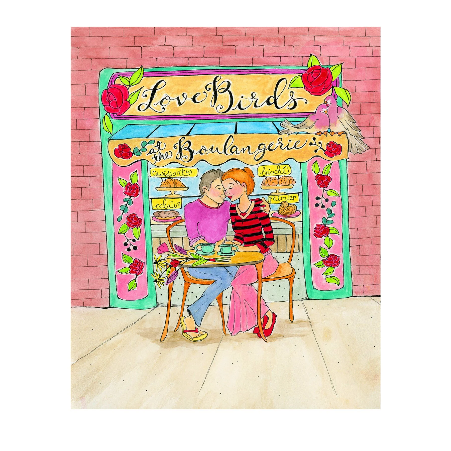 Book Cover - Love Birds at the Boulangerie