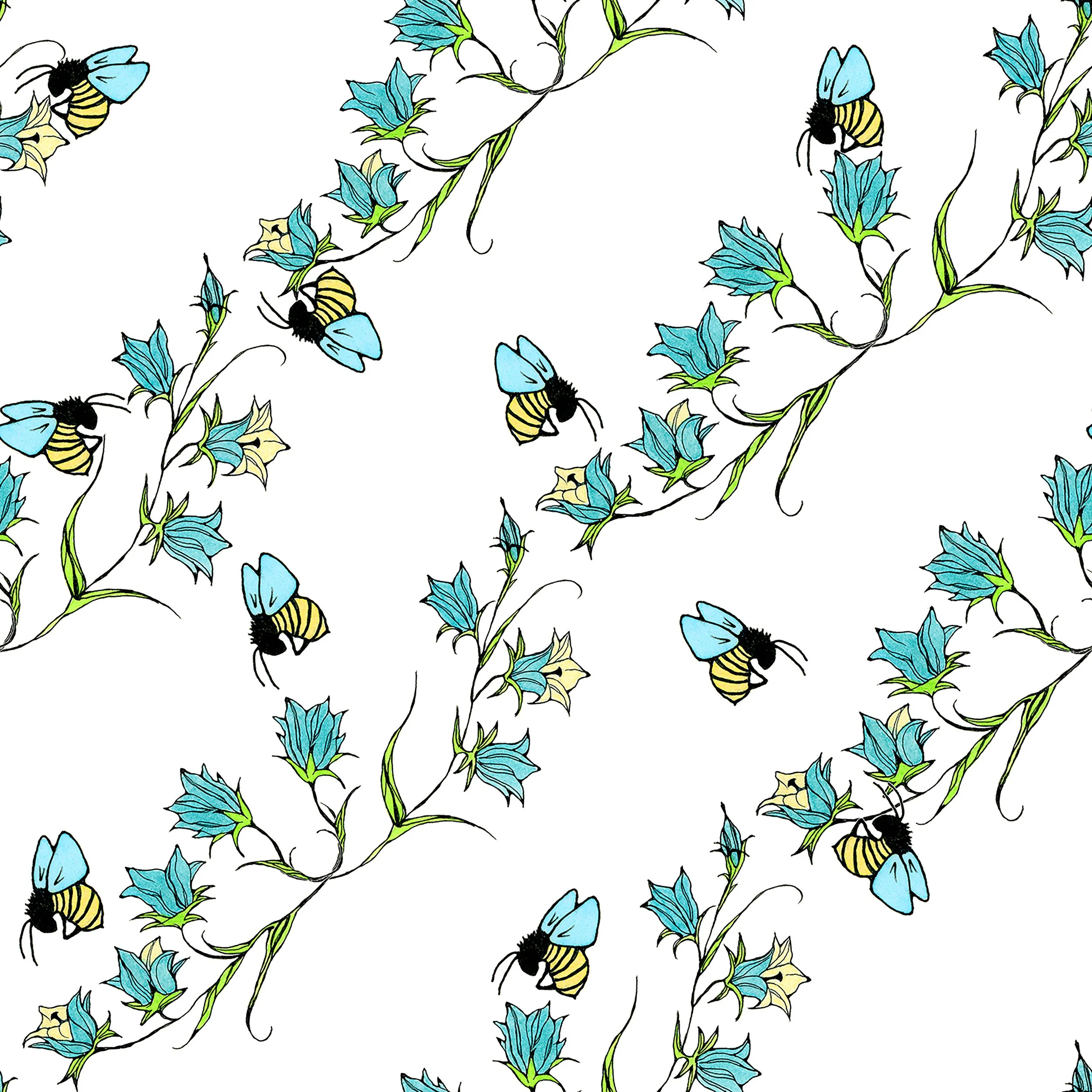 Bellflower Bee Chain 