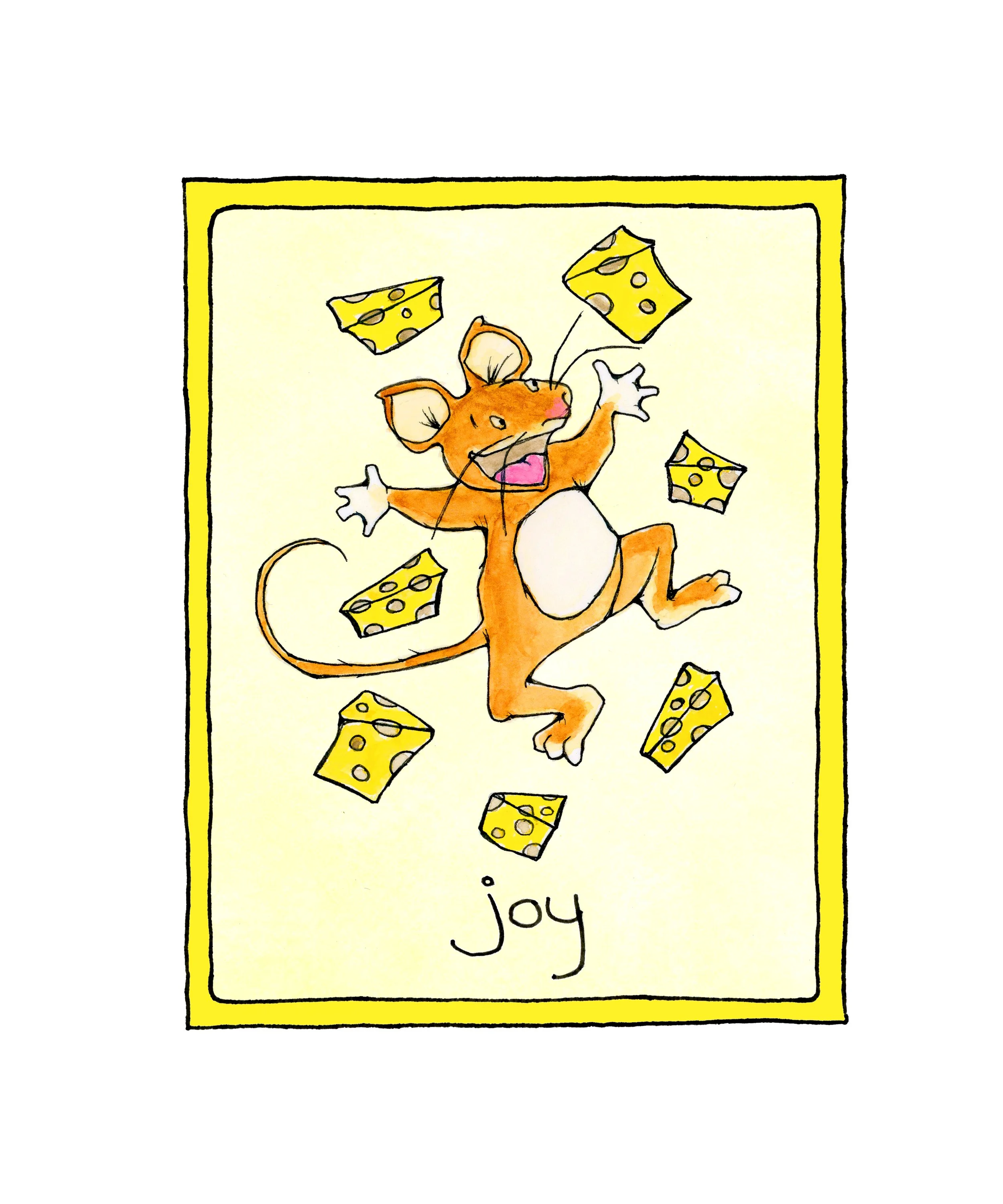 Mood Mouse Card - Joy