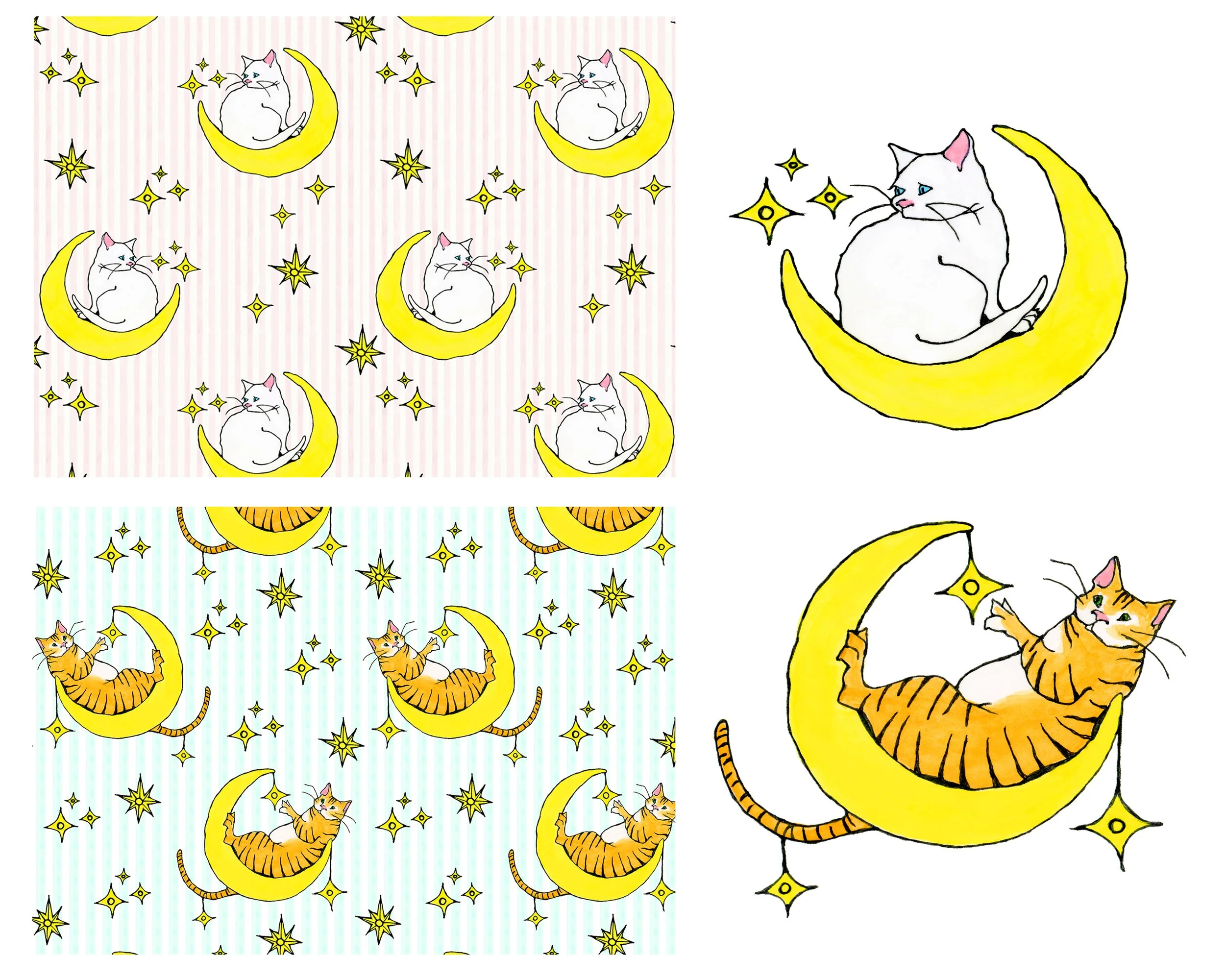 Cat in the Moon 1