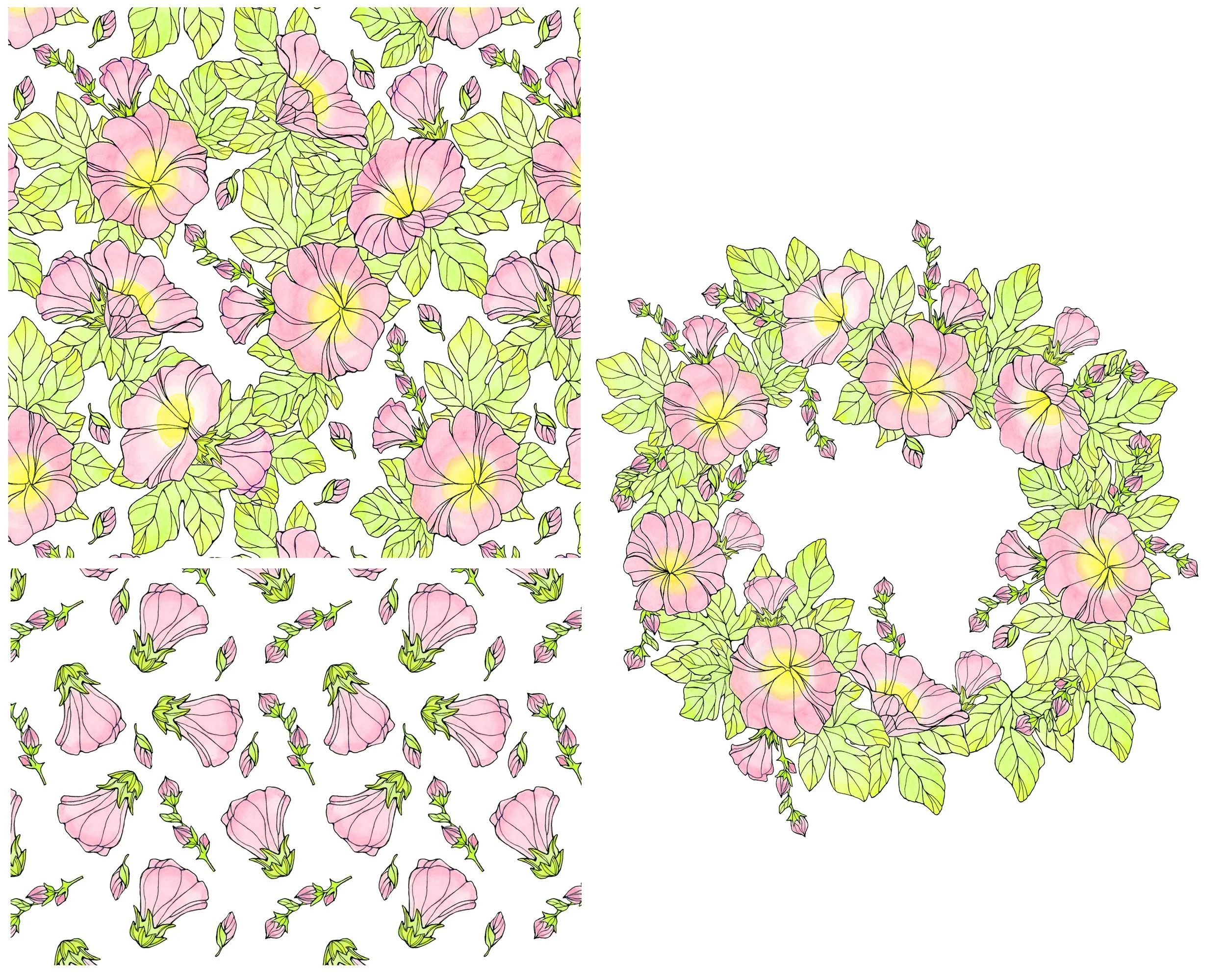 Hollyhocks