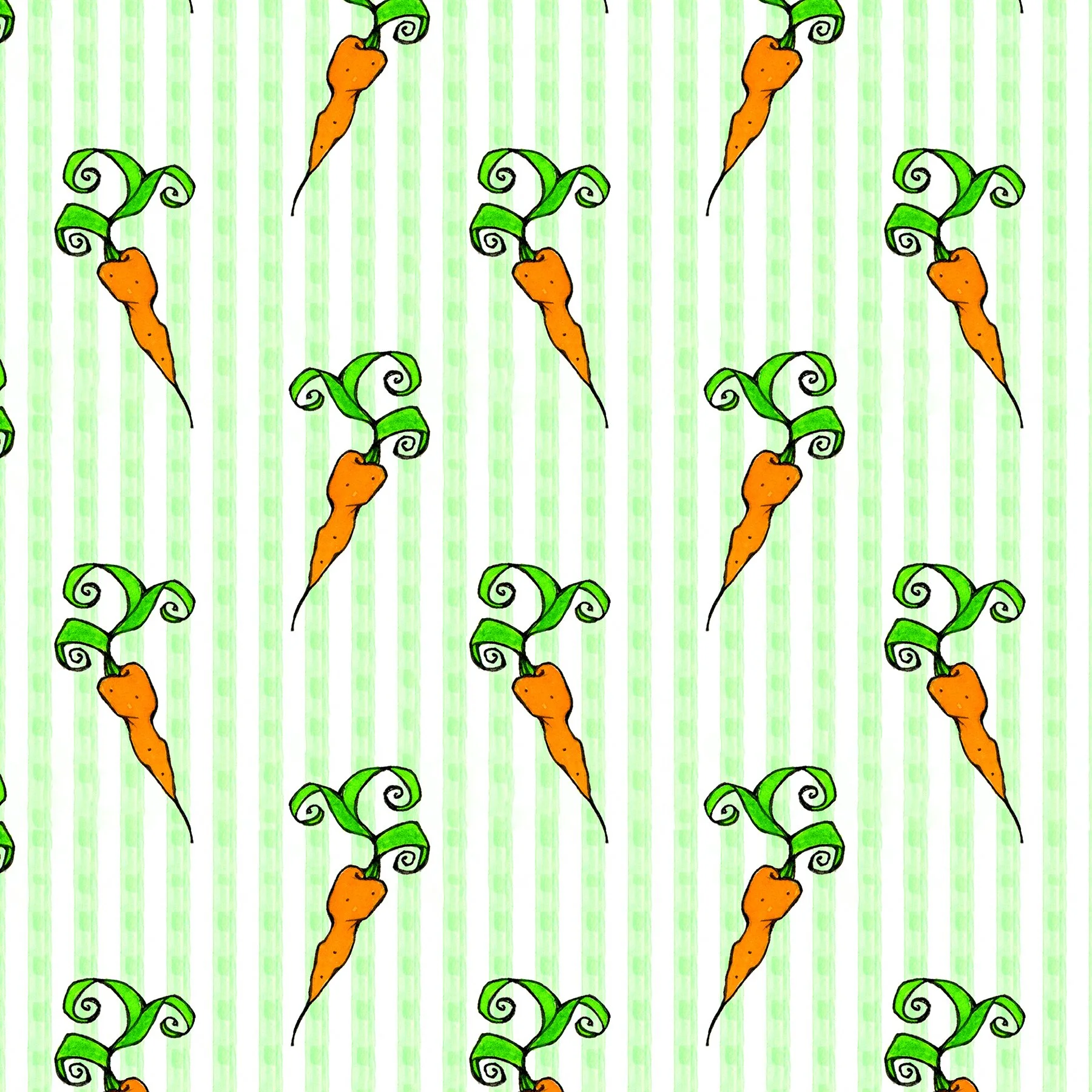 CC004- crazy carrots stripe