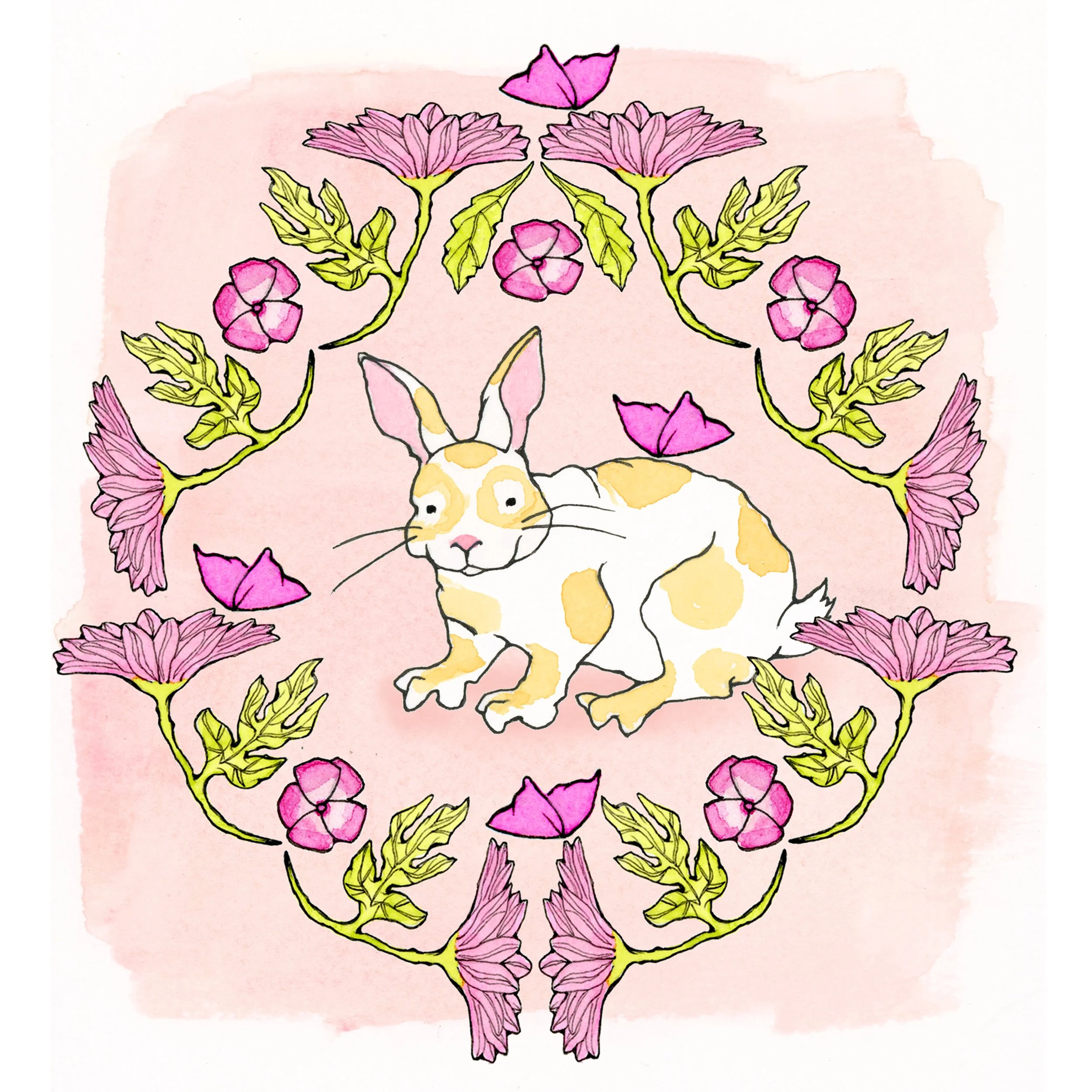 BUNNY AND DAISY ART IMAGE .jpg