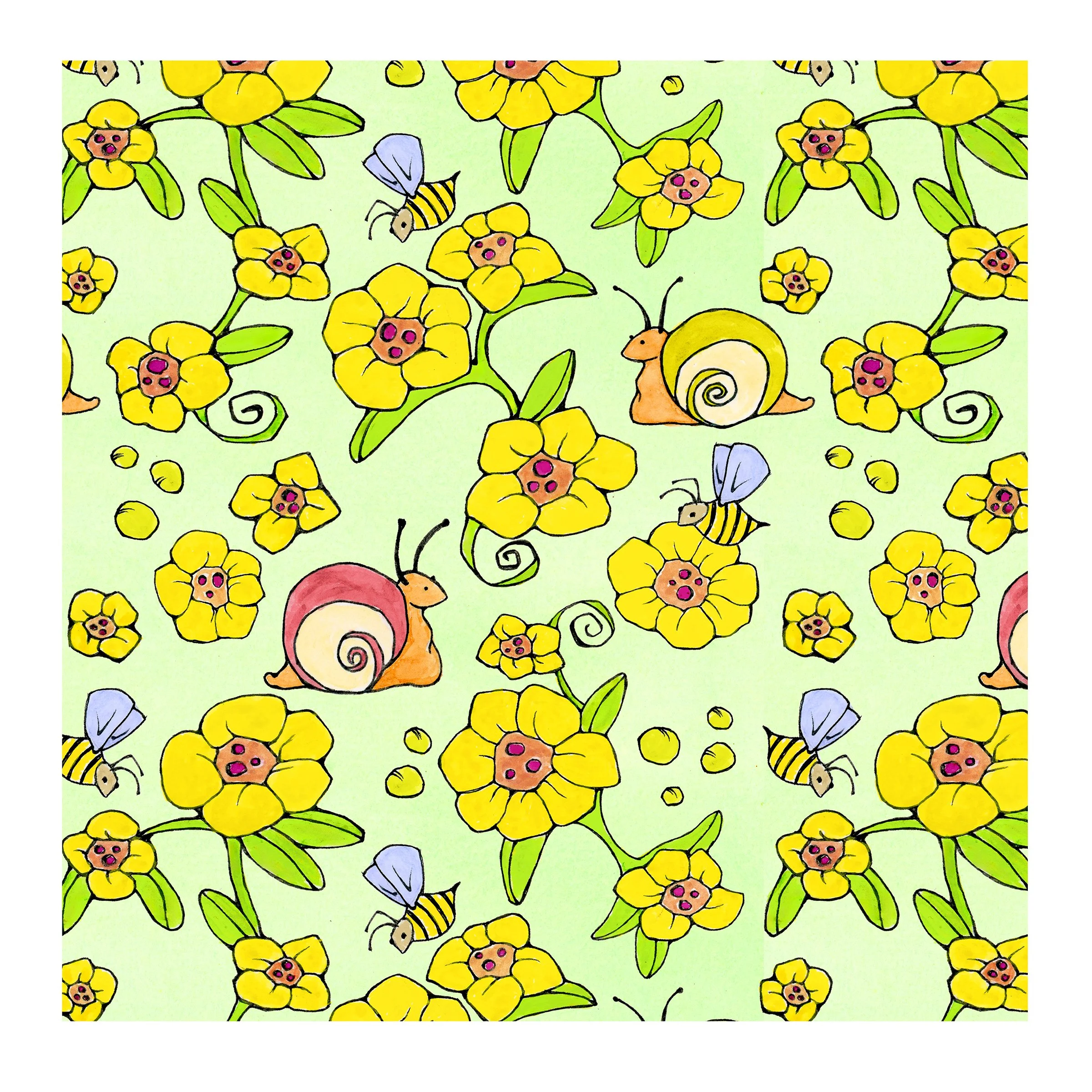 Pattern - Snail Garden
