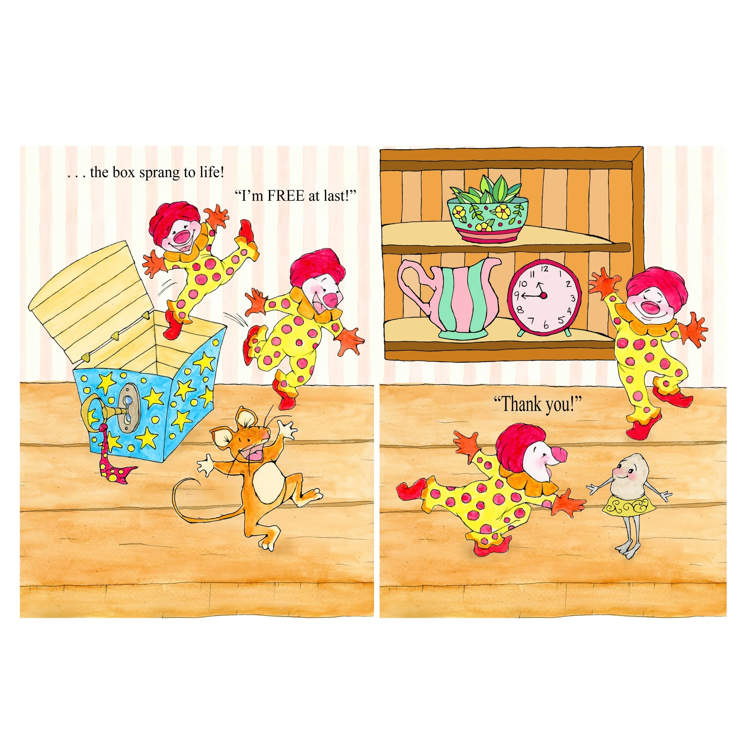 Clown Dancer - spread sample