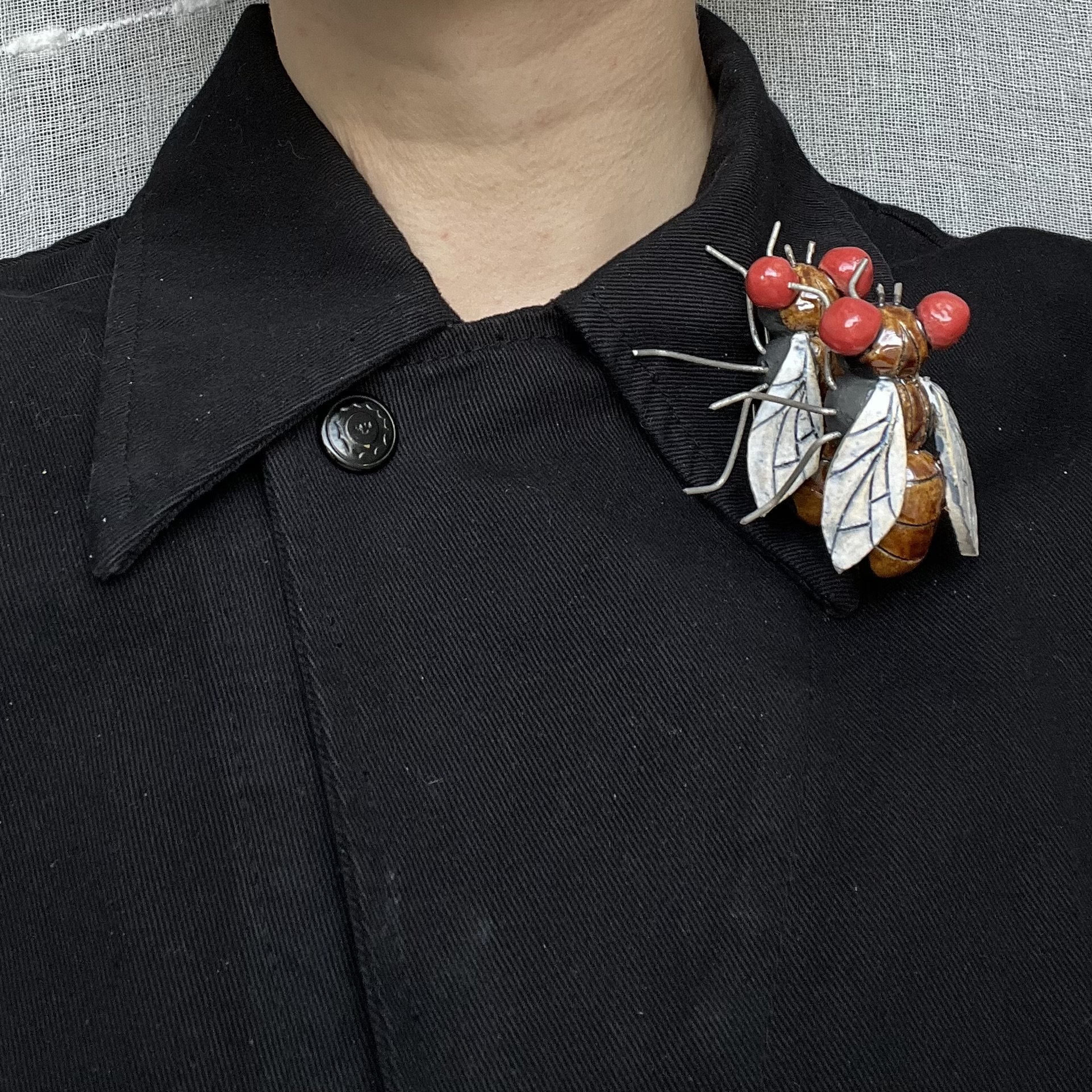 fucking flies pin (made-to-order)