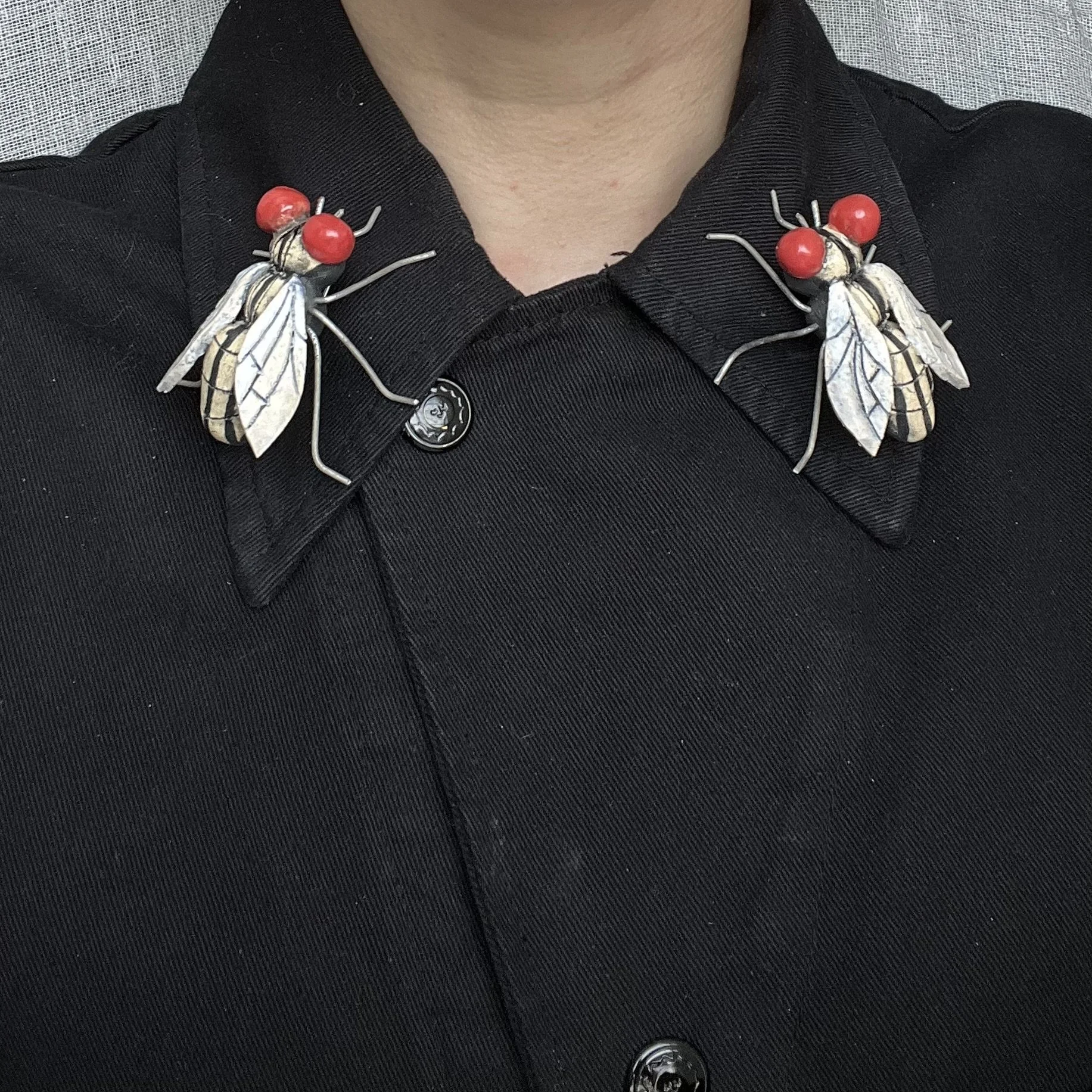flirty flies pins (made-to-order)
