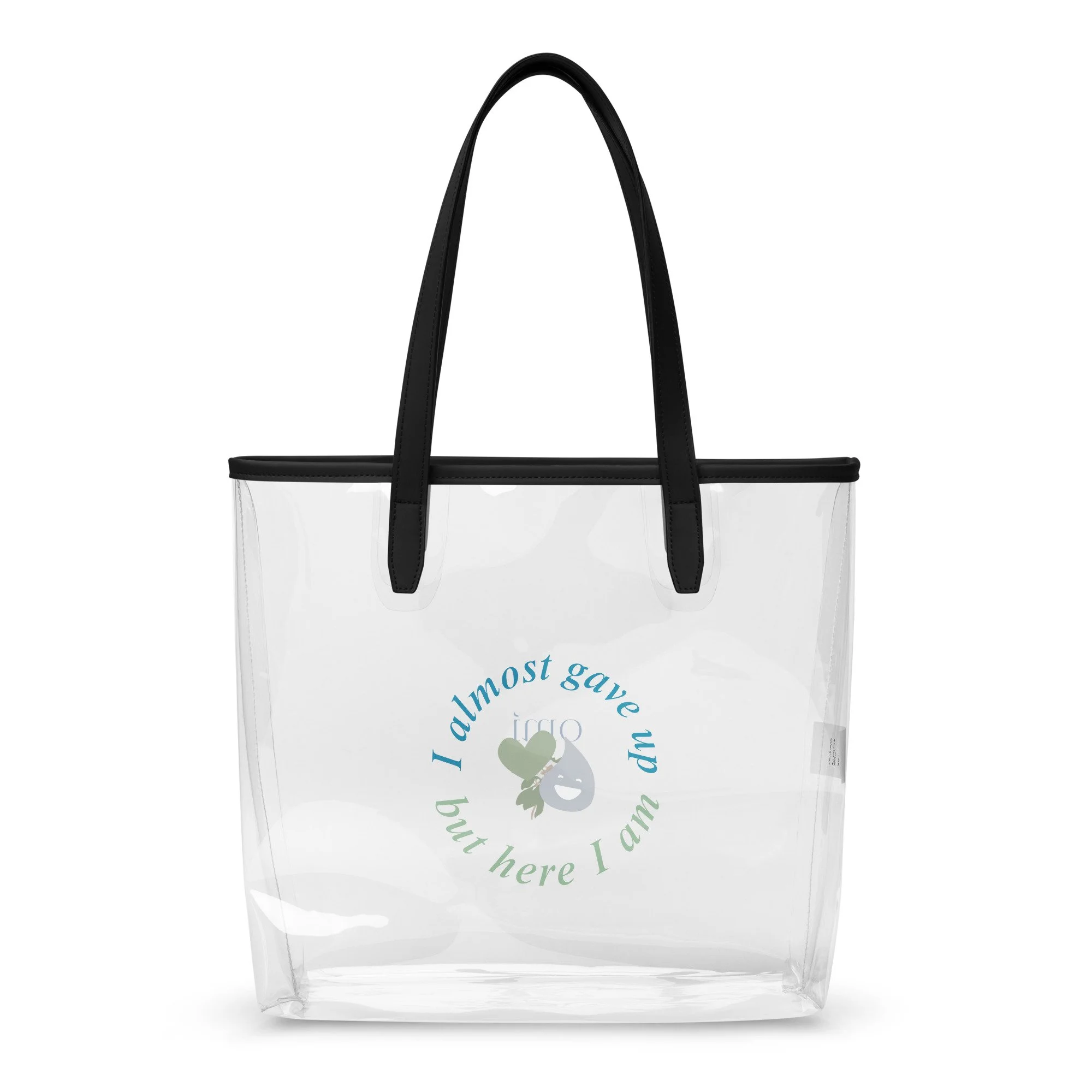 HERE I AM CLEAR TOTE