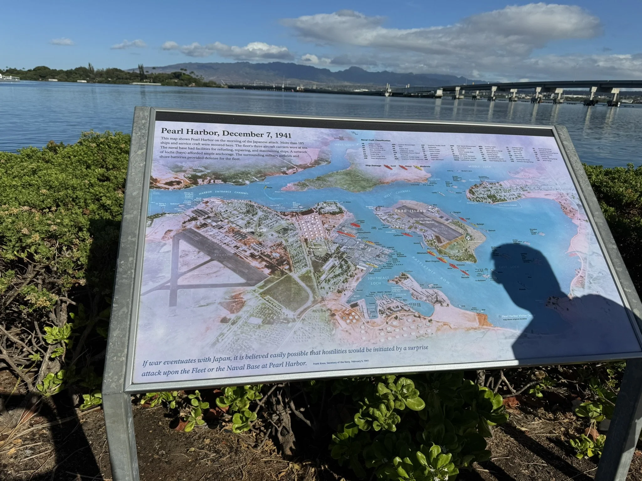 Map of Pearl Harbor