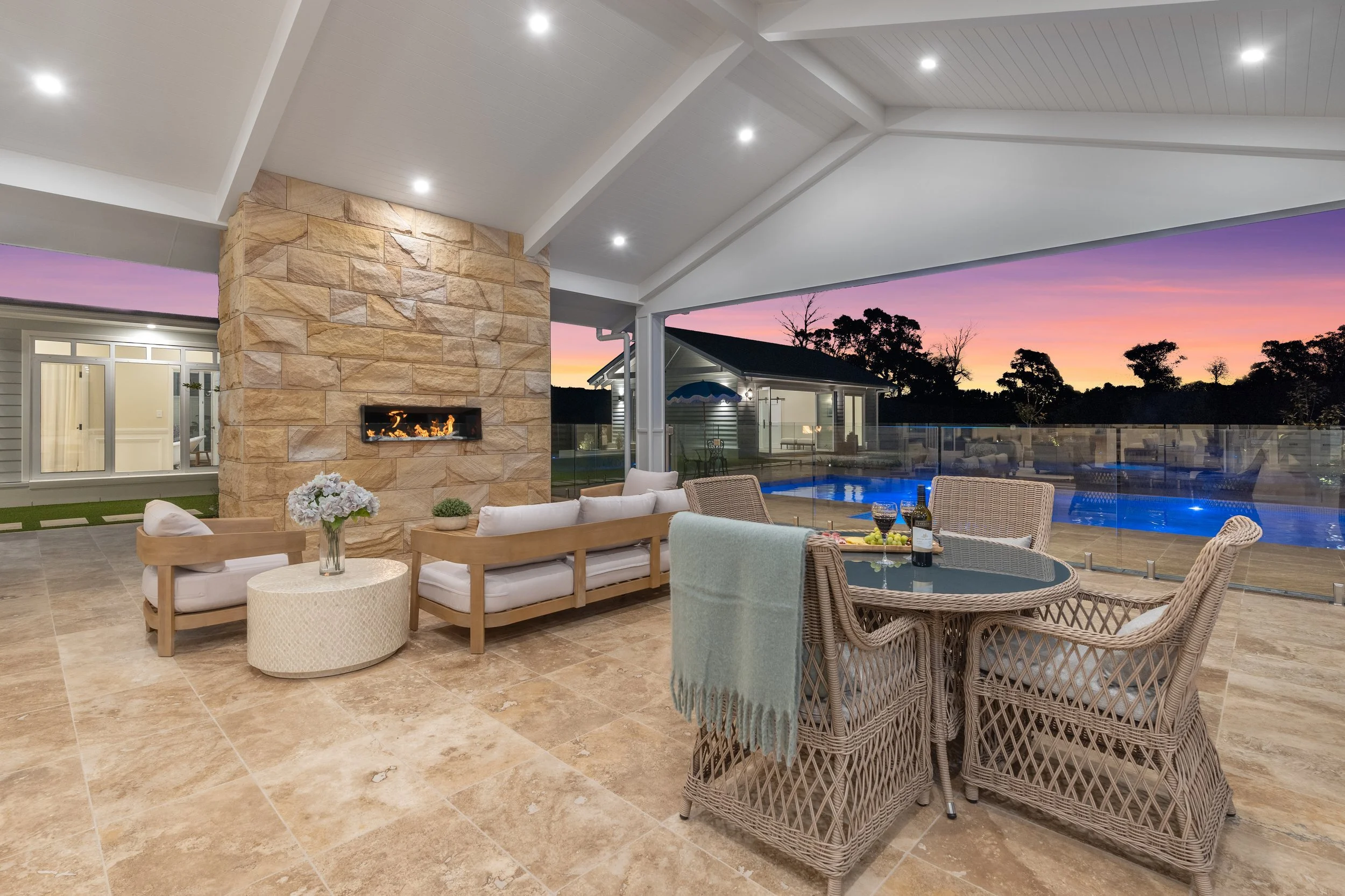 Southern Highlands Custom home outdoor setting