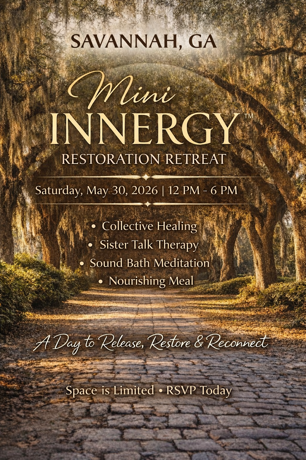 🌿 MINI INNERGY™ RESTORATION RETREATS - SAVANNAH, GA