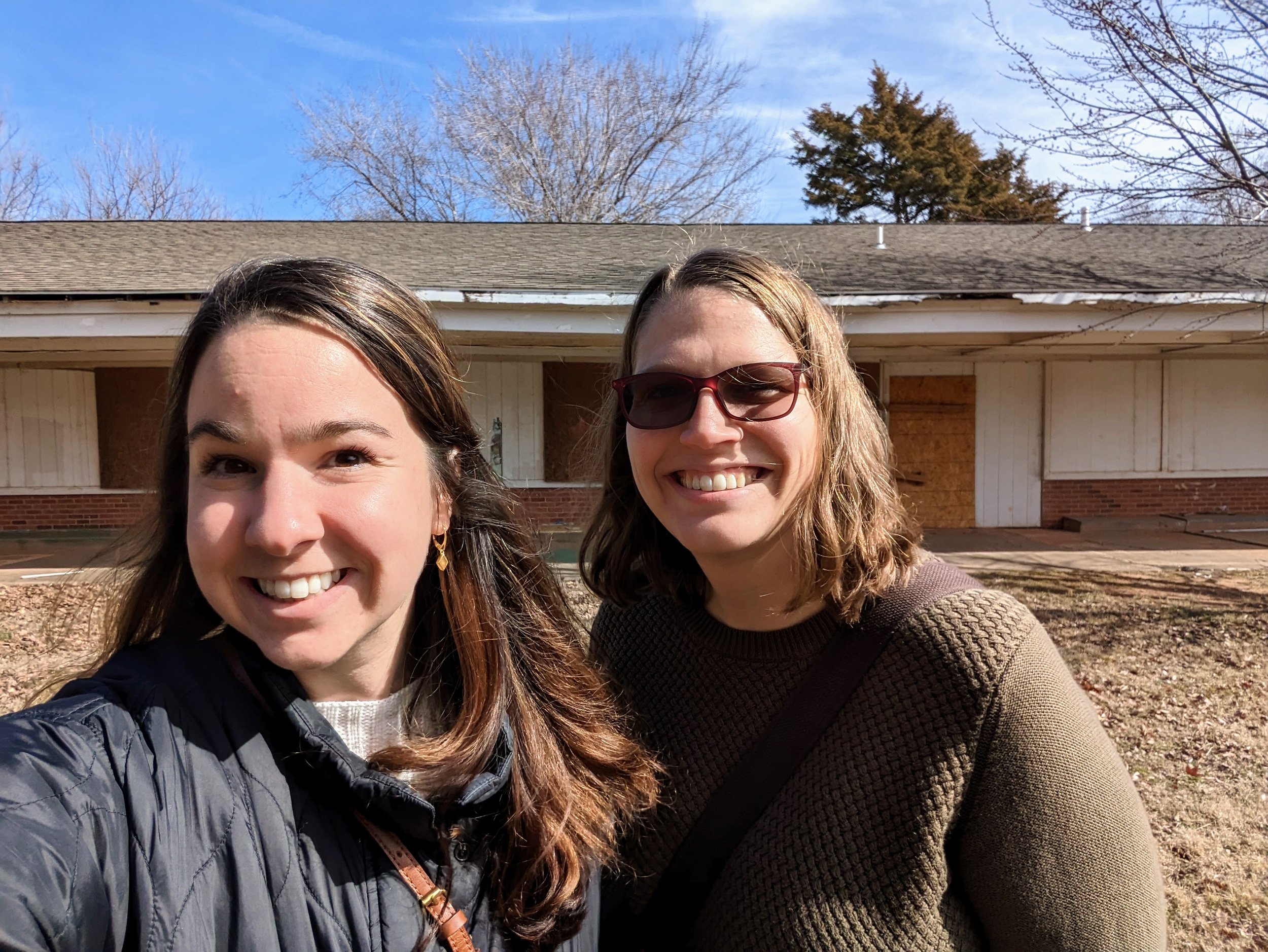 Drs. Jaime Schussler and Mary Foltz, creators of GiGI at a potential site for developing green infrastructure