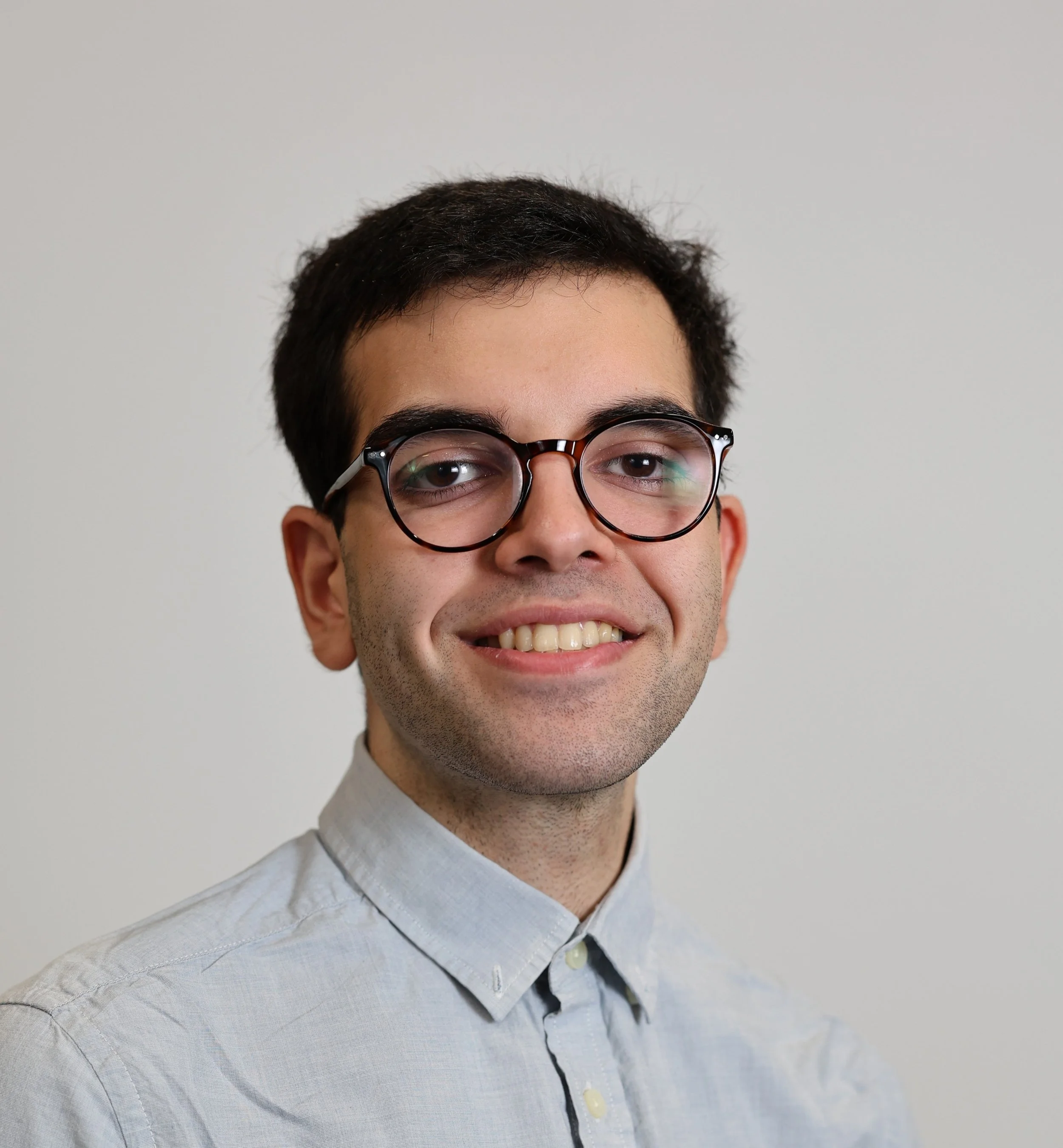 Student wearing glasses