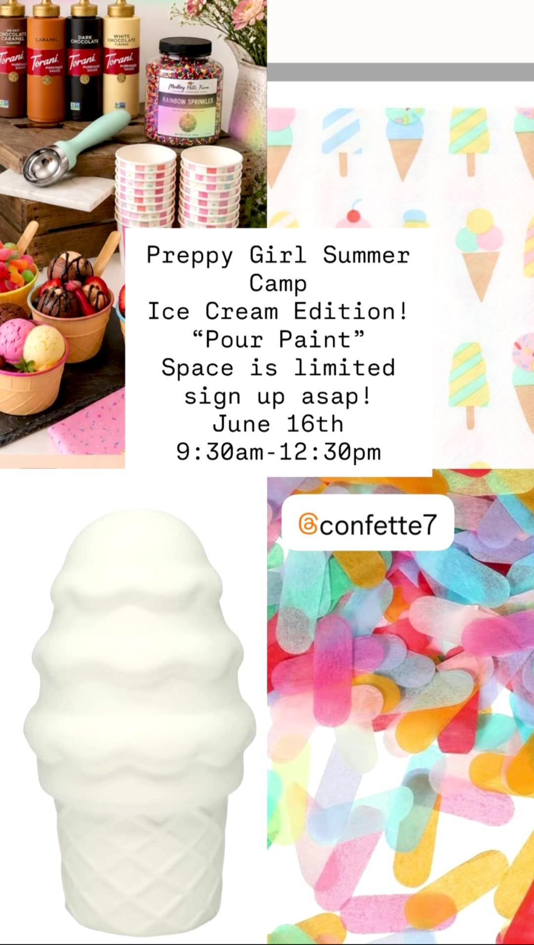 Preppy Girl Summer Camp - Ice Cream Edition - Tuesday 6/16 - Morning