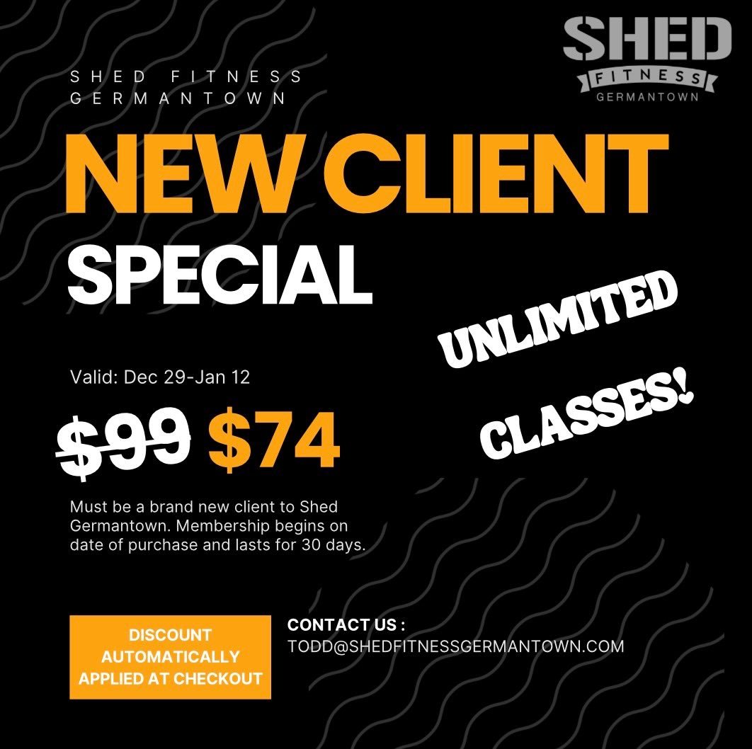 One week left to take advantage of our new year promo. Small price to pay to hang out with Beau all month and occasionally workout if the mood strikes!