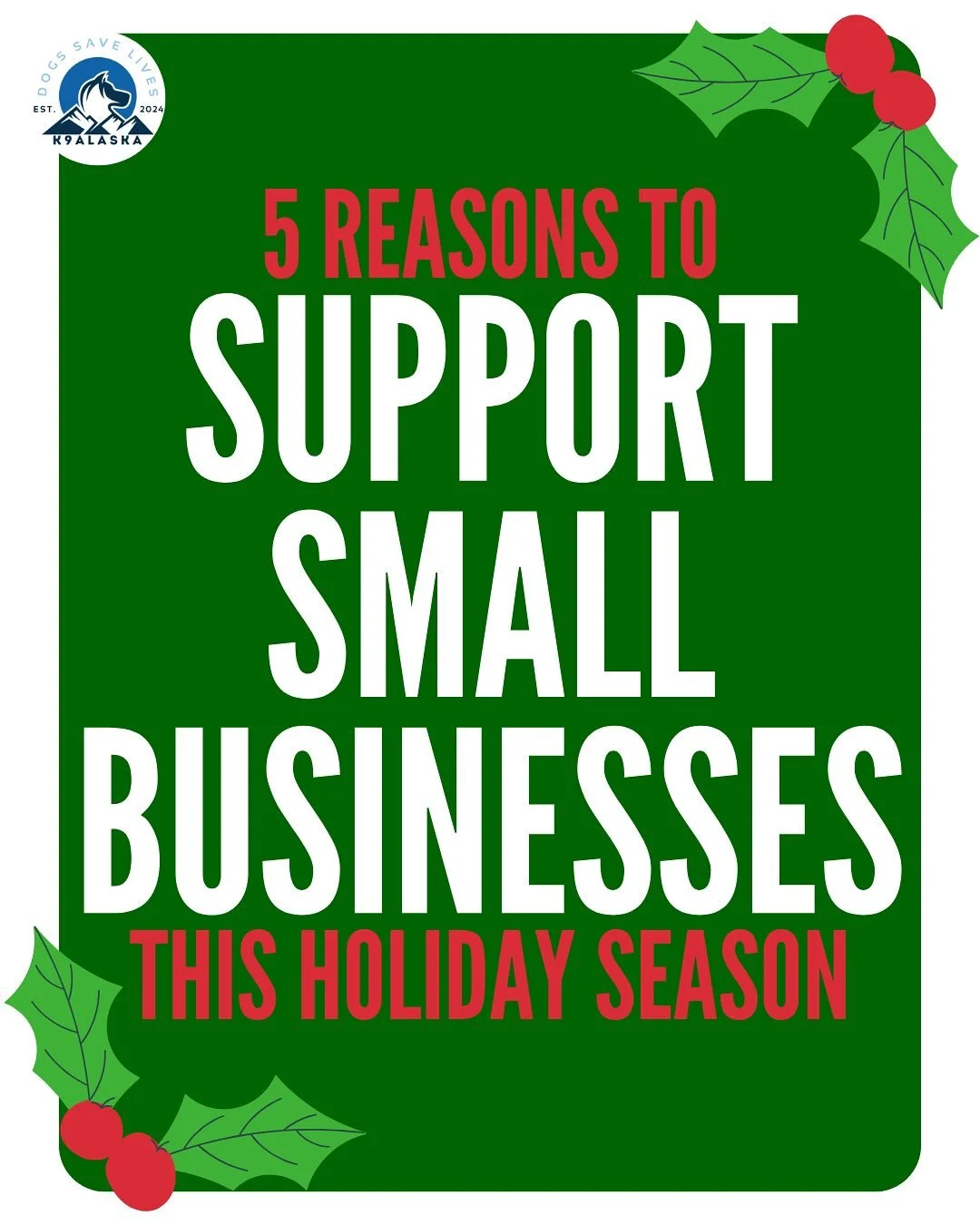 The best gifts aren&rsquo;t just wrapped in paper, they&rsquo;re wrapped in purpose and pride! 

When you shop small, you&rsquo;re supporting families, communities and big-dreaming dog lovers like us! 

Thank you for making our little business feel l