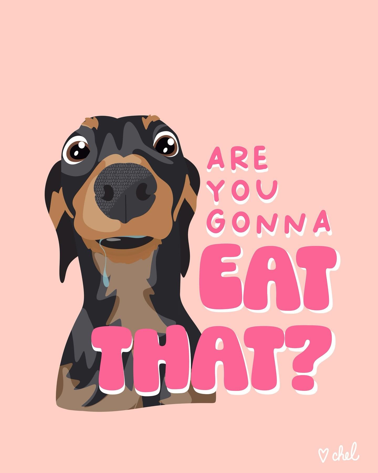 Raise your hand if you&rsquo;re used to being STARED AT while you eat? 😳🙌🐾

Just a lil something I created this morning. And FOR REAL&hellip; I&rsquo;ve got a couple of markets coming up in June &amp; July and need to start making decisions on my 