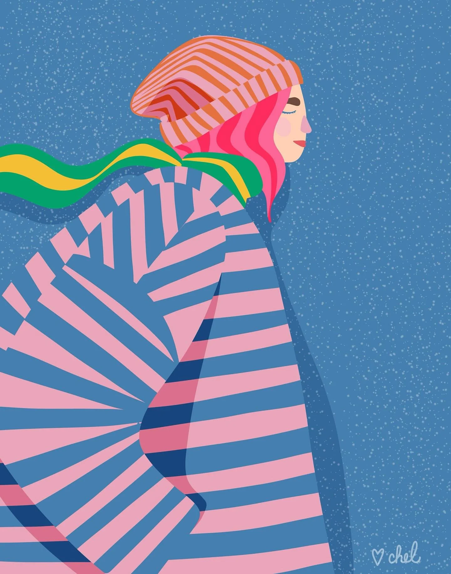 Self-portrait in a different style. Because I like trying all the different things, do see what fits &amp; what doesn&rsquo;t. And because I still wanna PLAY.

I think that one of my fears I keep bumping up against is a fear of boxing mySELF in, once