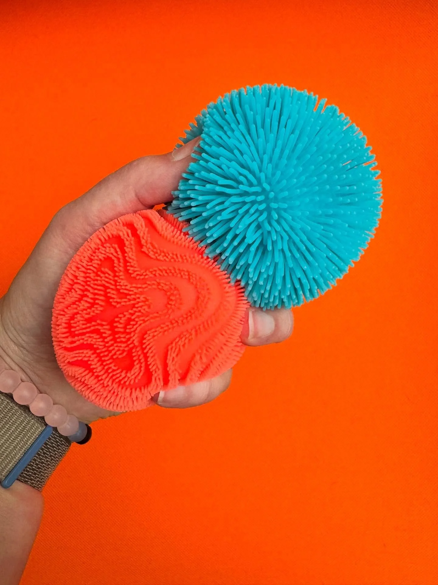 My FAVORITE part of today (so far) was squishing aaaaaall the sample fidget toys at @learningexpressbend (they have sooooo many), while standing side-by-side with a turquoise-haired kiddo doing the same&hellip; oooooohing over textures &amp; sharing 