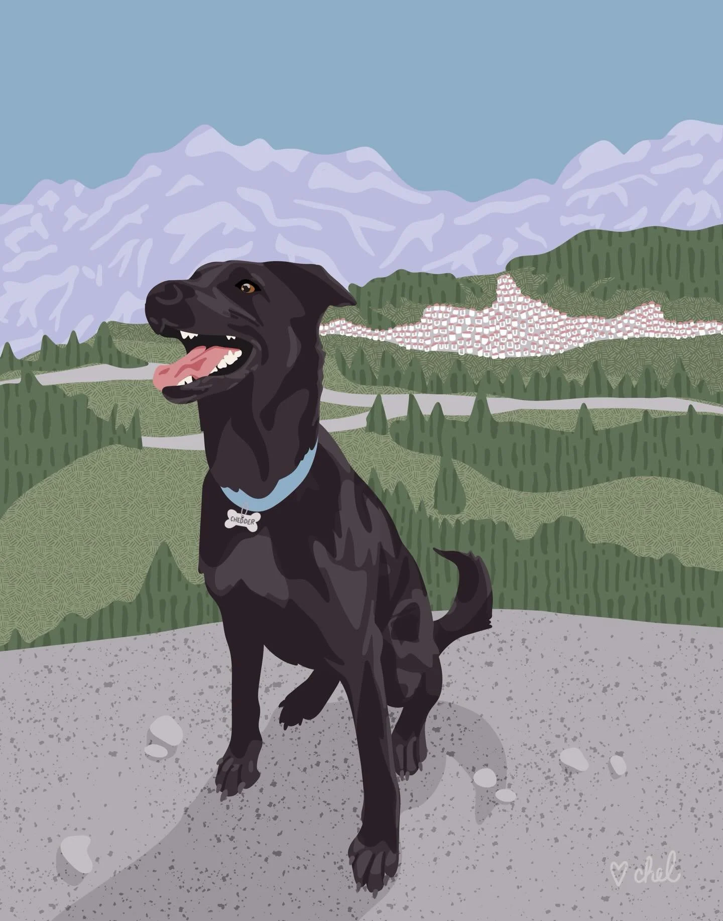 A custom art piece for my last giveaway winner. 😍 I loooooove bringing these to life! 🙌