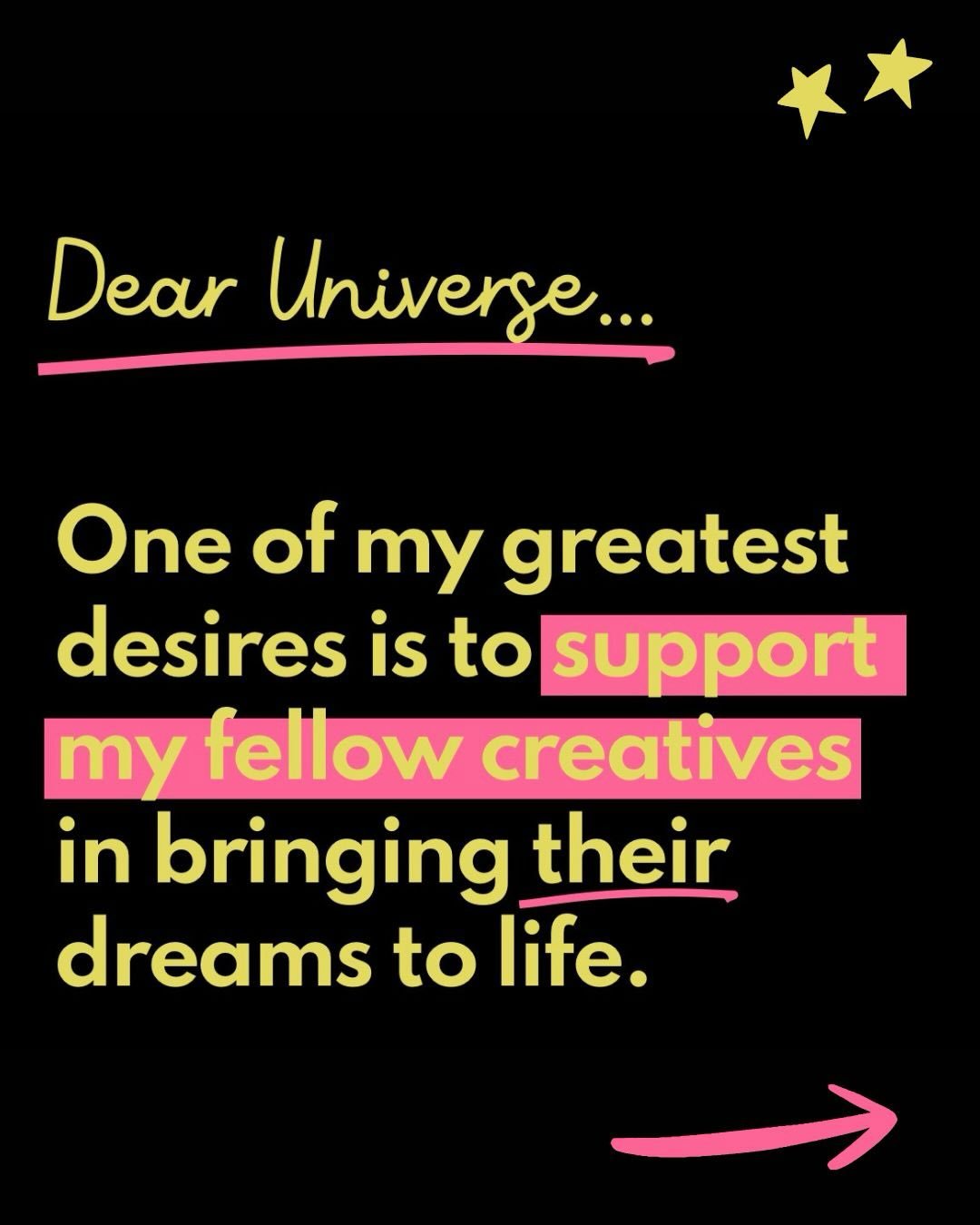 Dear Universe&hellip; I just wanna make lots of cool sh*t with cool people. Please send creative weirdos my way that would looove to partner on something together! 

Love,
Chel

Ps&hellip; is this YOU?! Hit the link in my bio to read thru &amp; get i