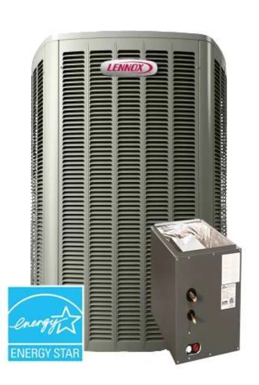 Lennox air conditioning unit with Energy Star logo.