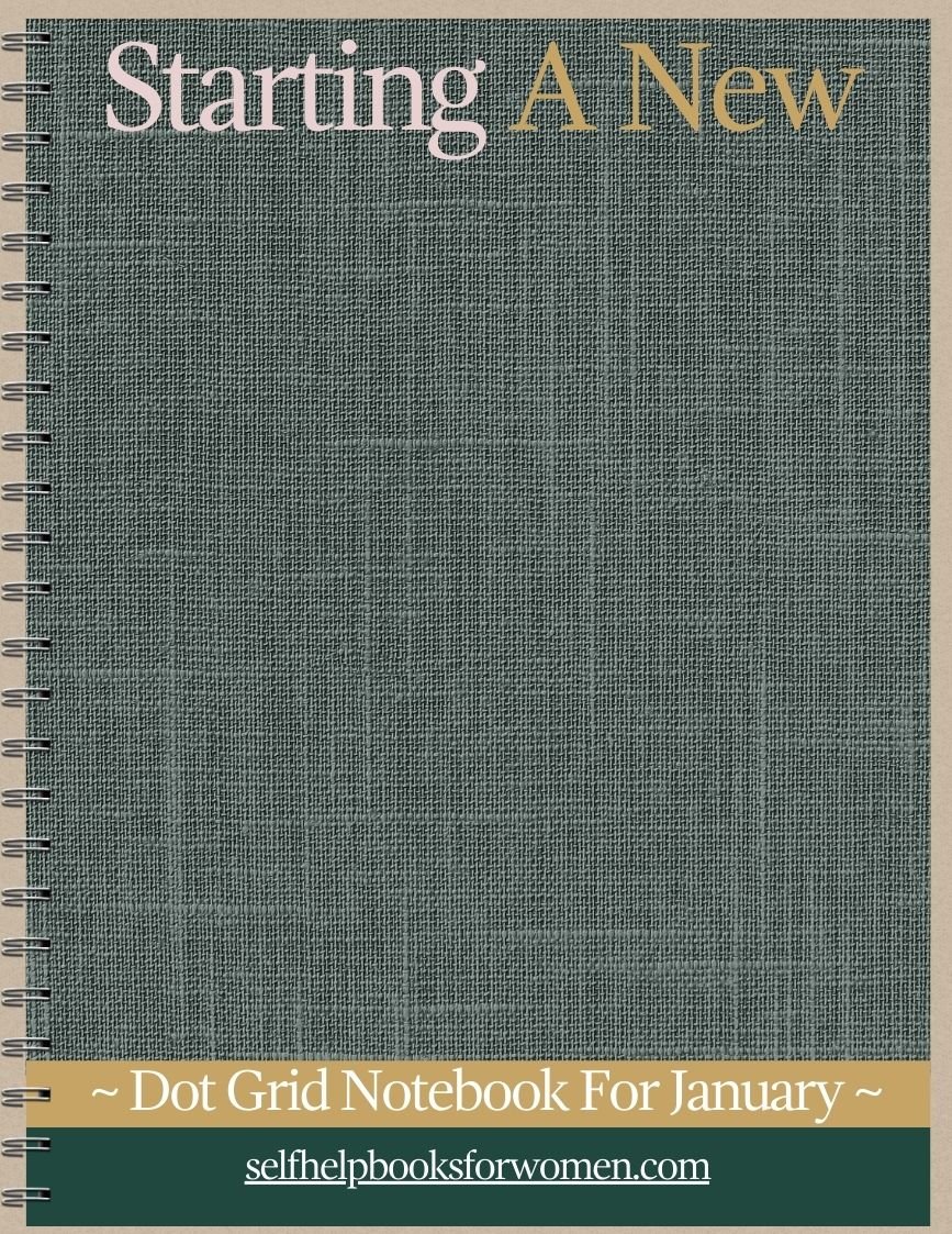 January Dot Grid Notebook- 62 pages