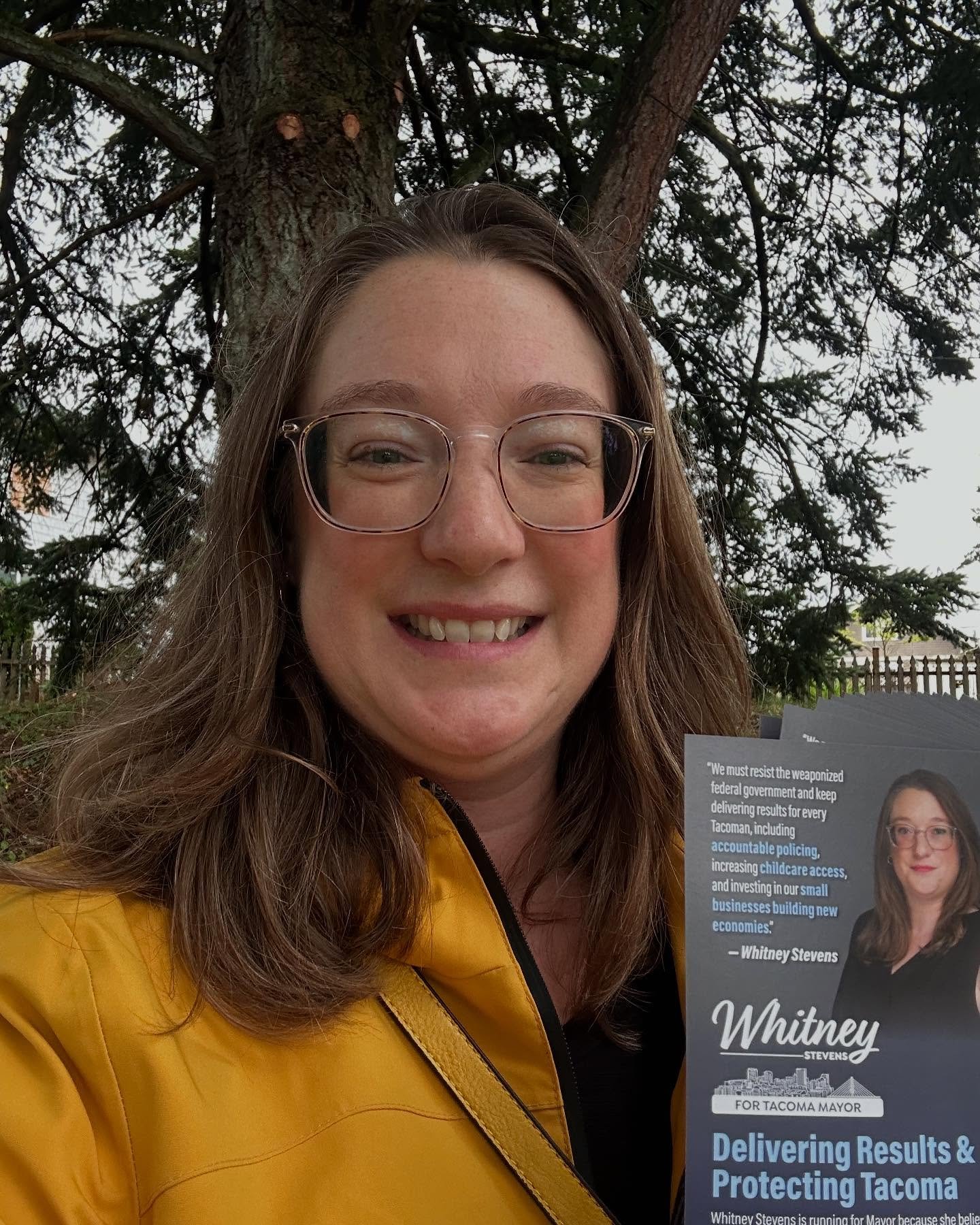 Taking advantage of the cooler weather to knock extra doors! If you spot me say hi
