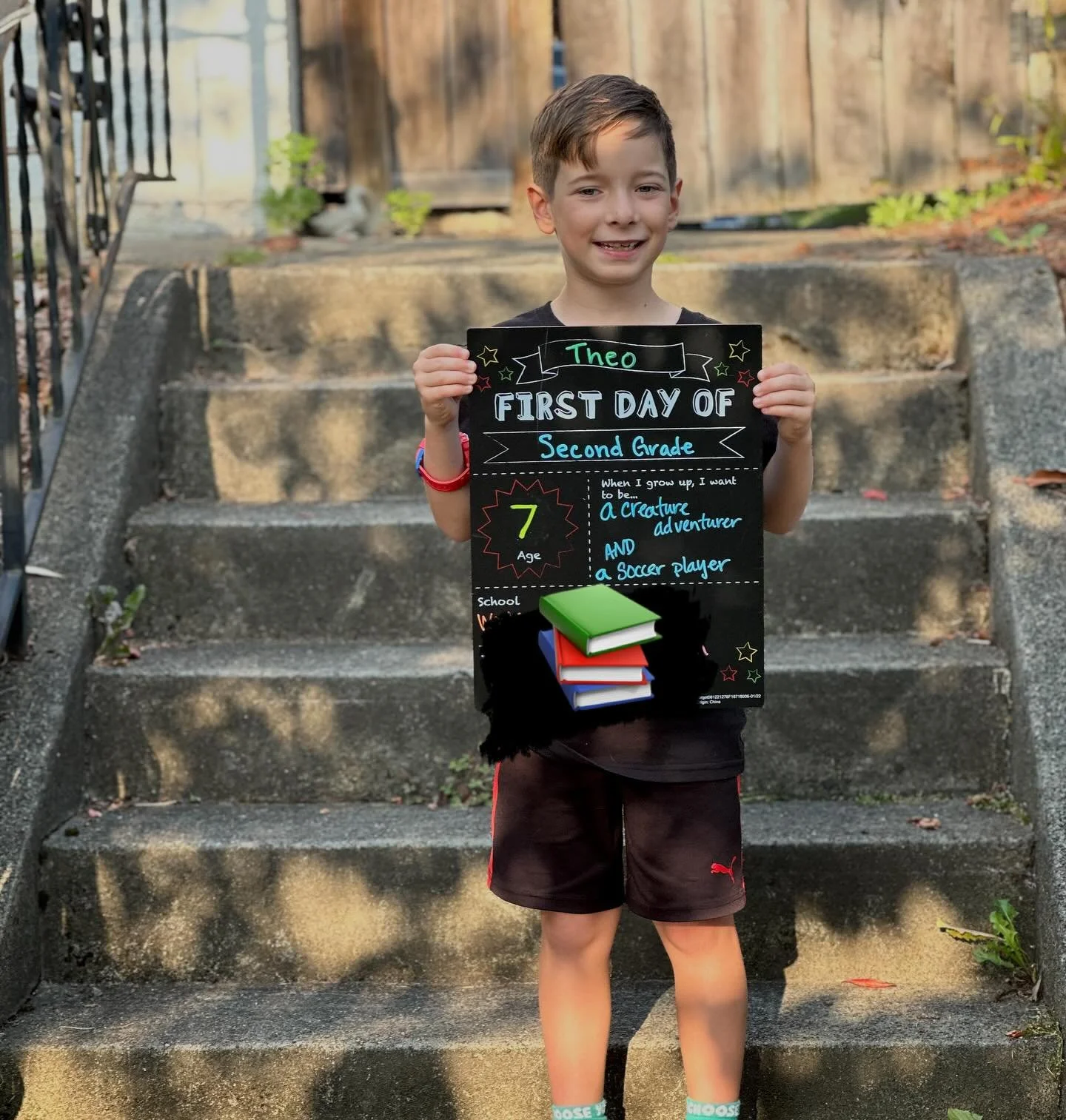Second grade is off to the races. Kindergarten starts next week!