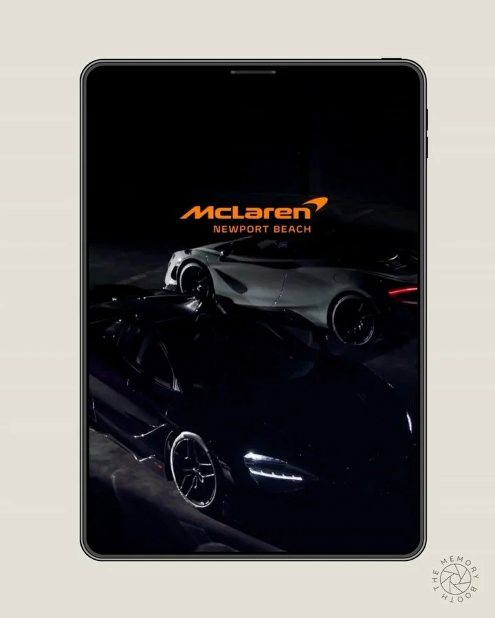 Details matter &mdash; from the roar of the engine to the tap of the screen 👆🏽 We had the best time creating this custom look for McLaren Newport Beach 🟧