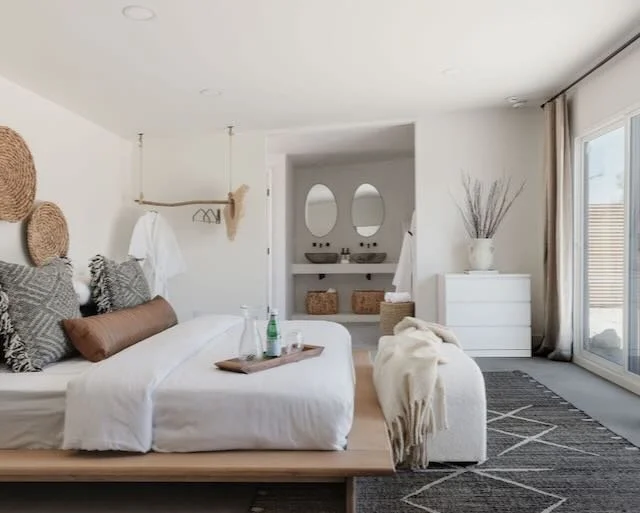 Bedroom with lifestyle cues