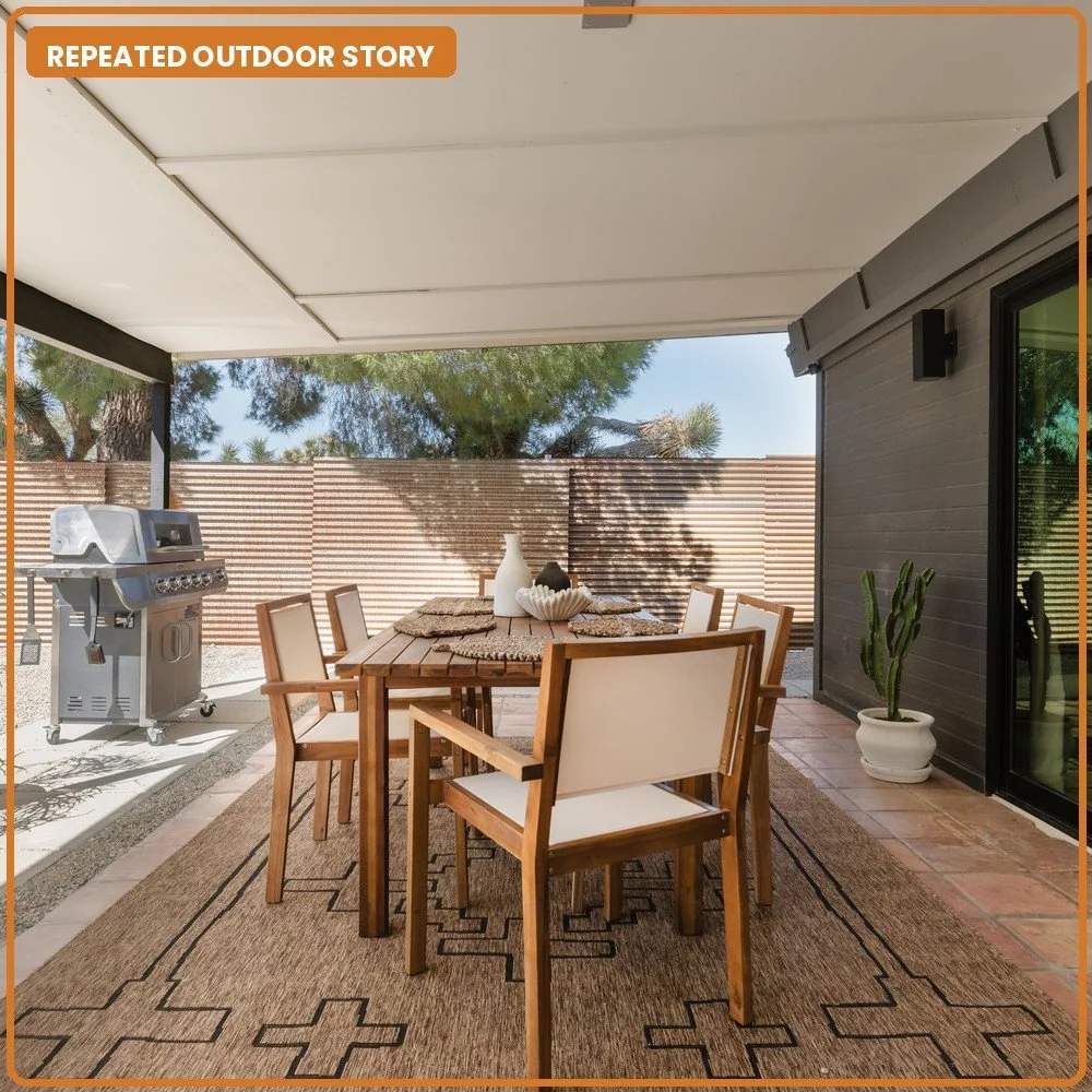 Outdoor dining patio
