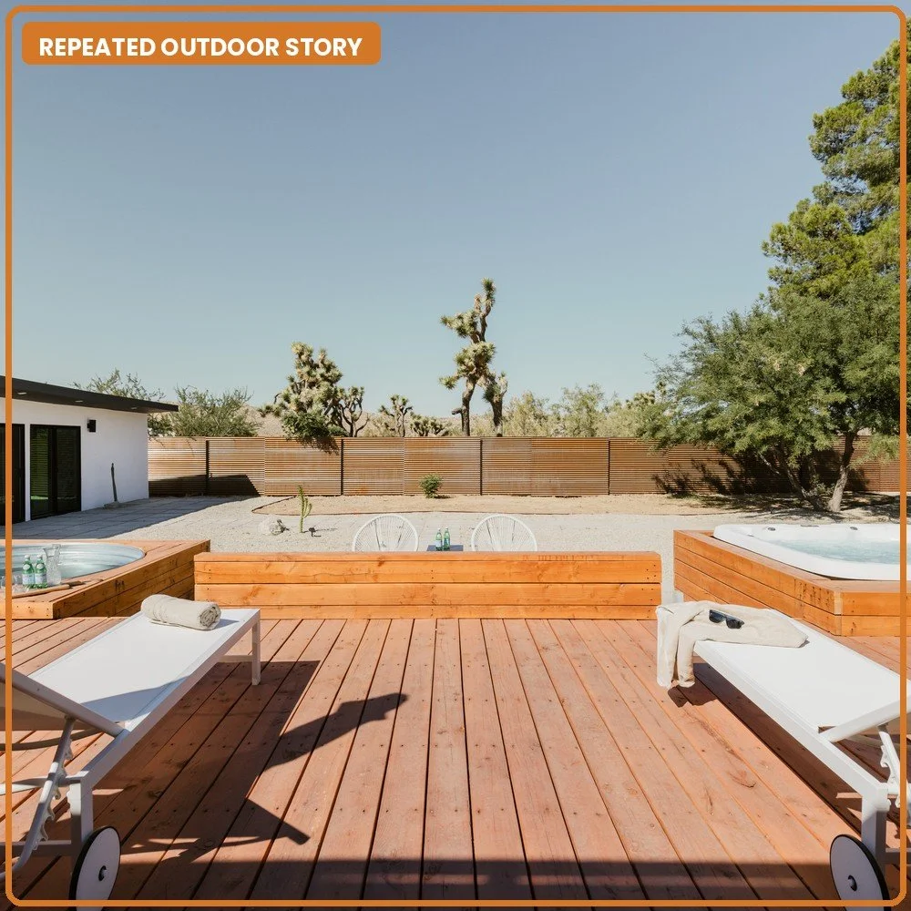 Stock tank and hot tub deck