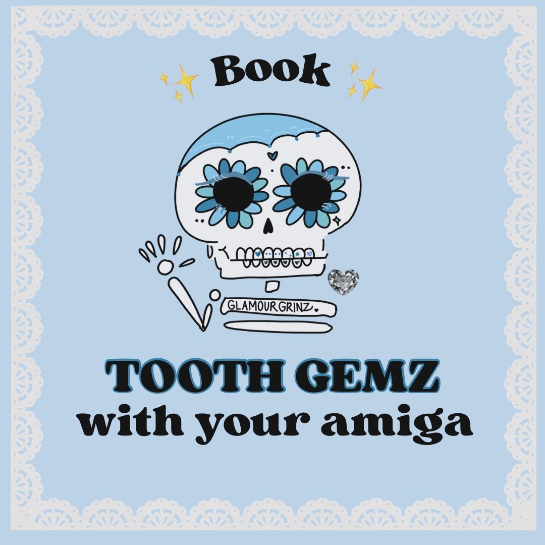 Bestie dates just got cuter 💎🩵
Book your tooth gem appointment with your amiga &amp; shine together ✨

📍Green Bay, WI
DM or Link in bio 

#greenbay #wisconsin #toothgems #bookwithyourbestie