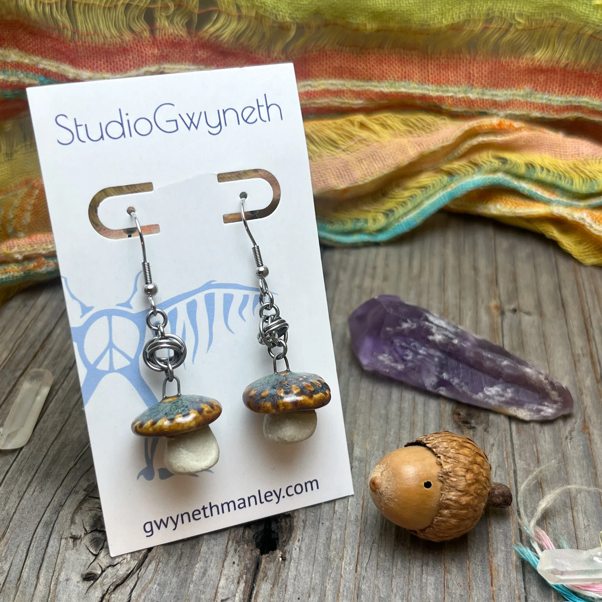 Mushroom Earrings
