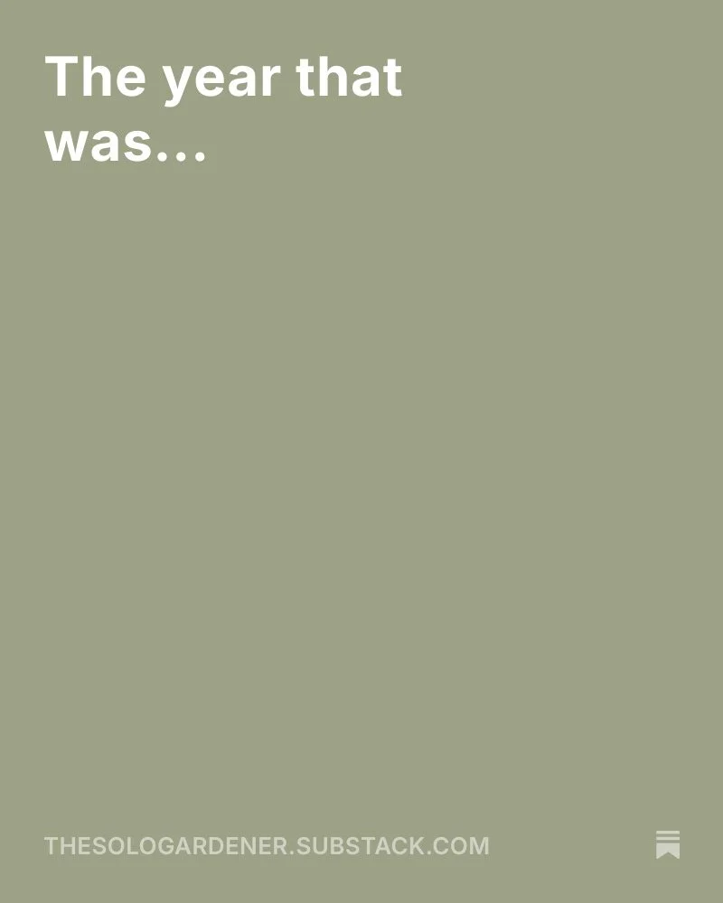 A new Substack is up now...

Link in bio

#substack #sologardener #thesologardener #5acrefarm #regionalvictoria #sologardening #Taradale #countryliving #macedonranges #farmlife #gardeninglife #smallbusiness #supportlocal #supportsmallbusiness