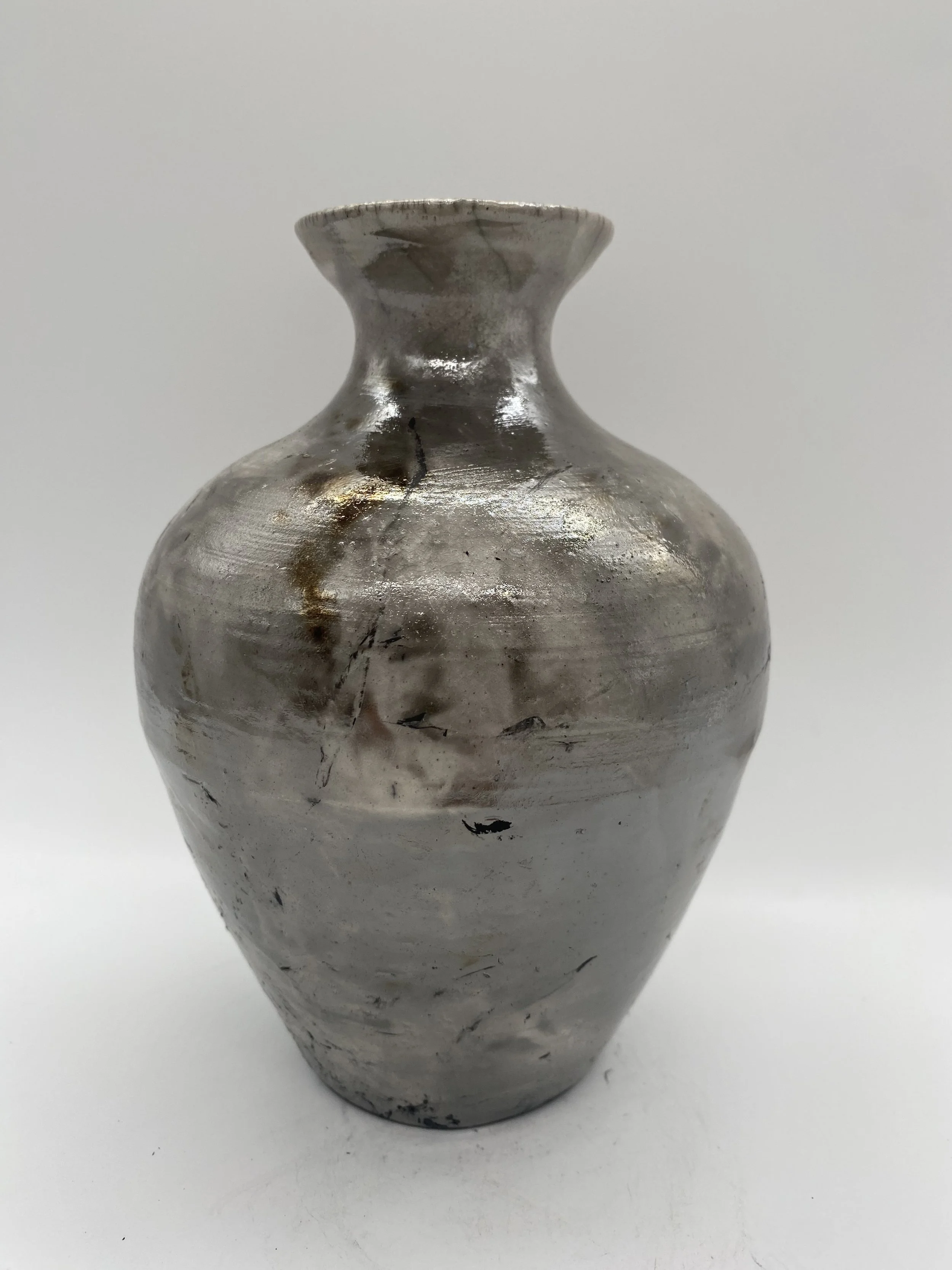Raku White Crackle