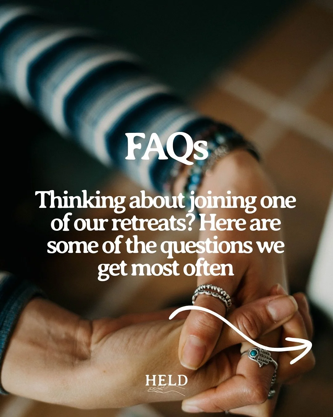 You&rsquo;re curious. Excited. Maybe a little nervous.
We get it &mdash; joining a retreat can feel like a big leap.

So we&rsquo;ve rounded up the questions we get asked all the time &mdash; from &ldquo;Can I come alone?&rdquo; to &ldquo;Am I fit en