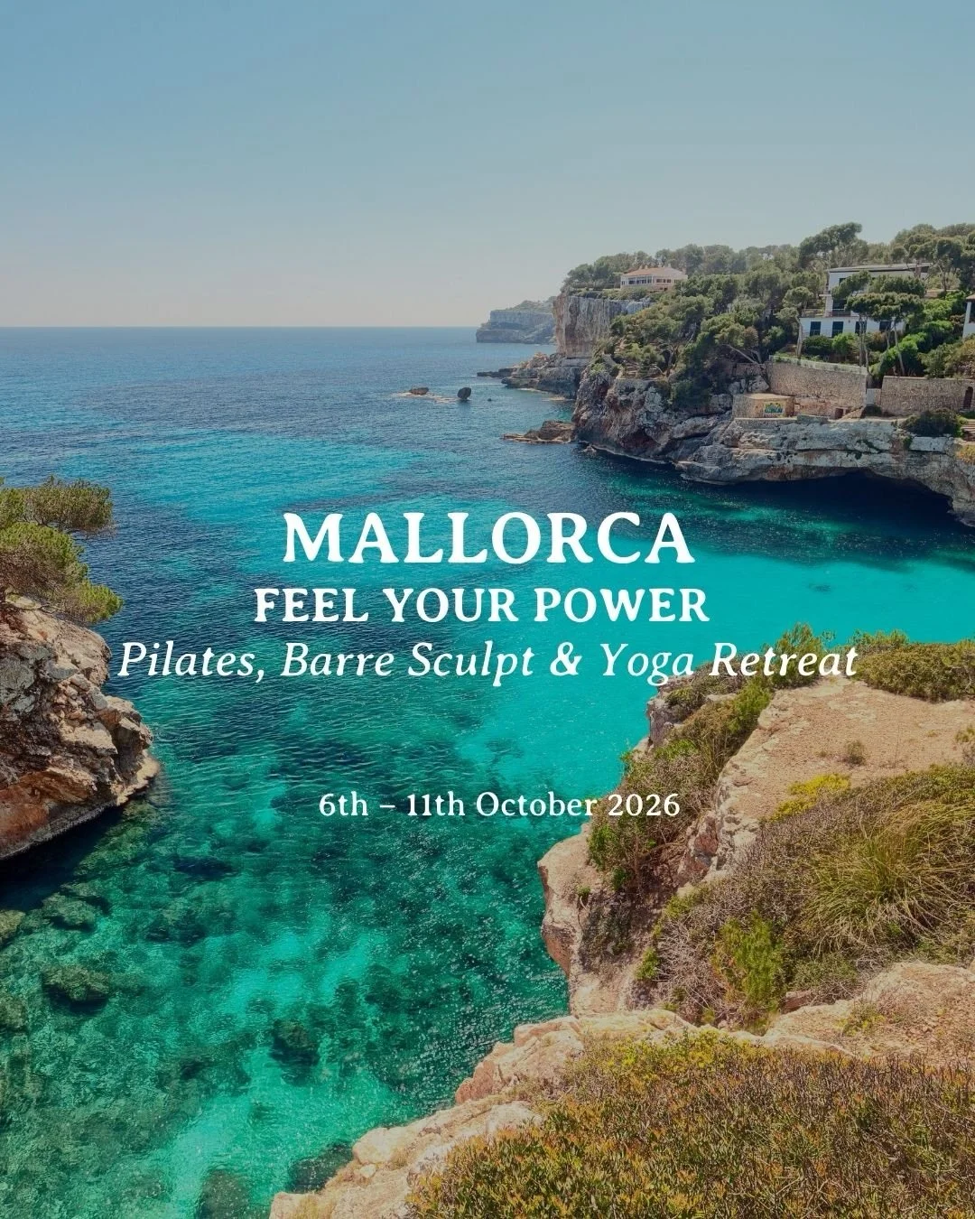 Mallorca, this October 🌅

🌴 Five days on a quiet stretch of the island, in a house that opens out to the hills, with a small group who&rsquo;ll feel like old friends by the end of the week.

🌊 Pool (or beach)side workouts. Long brunches. Movement 