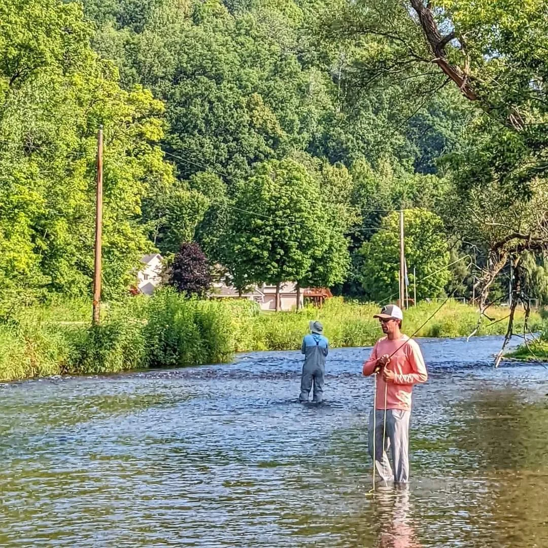 fly fishing river falls 
