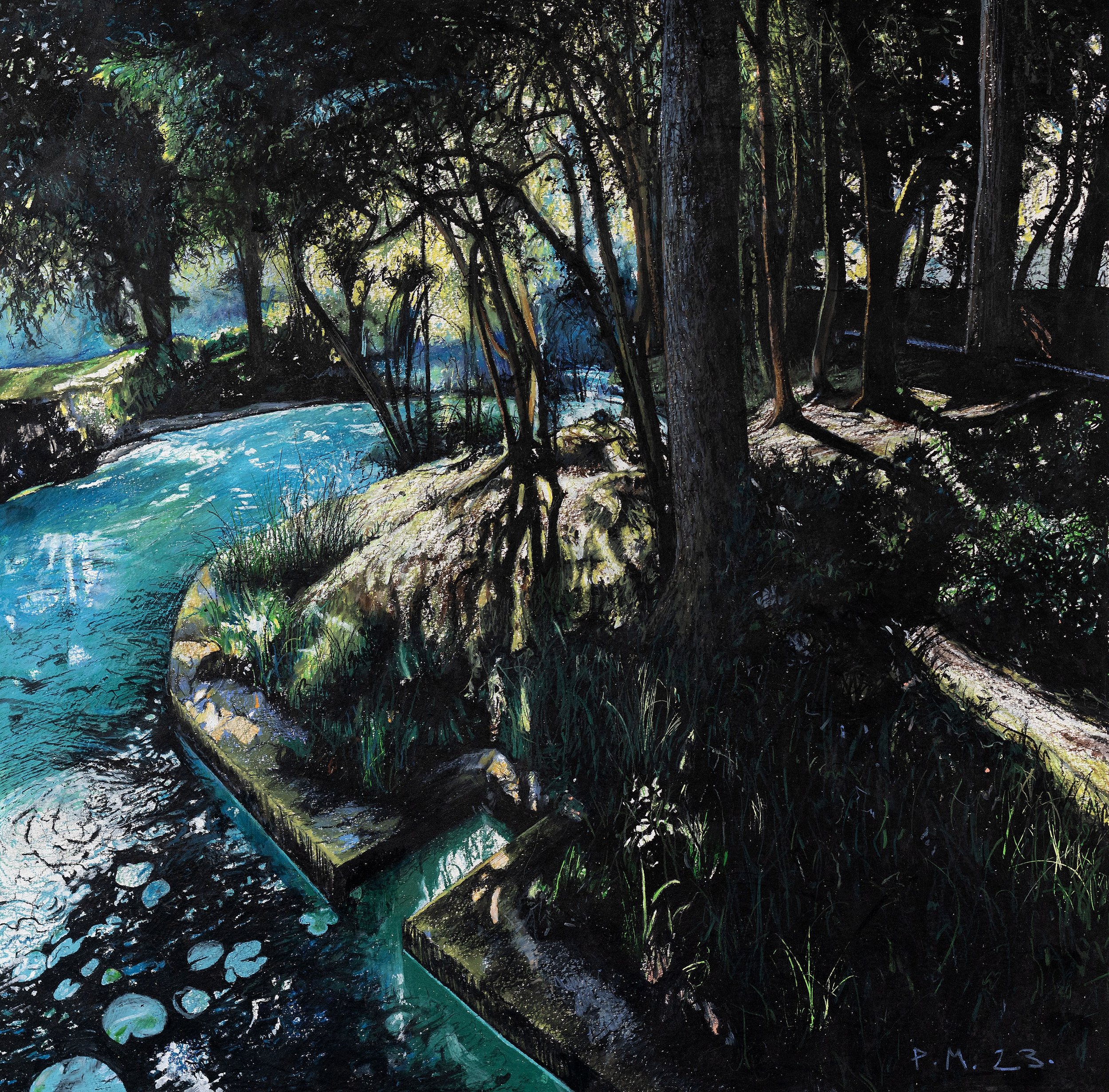 The Dark Pond - 50 x 50 cm - 2023
