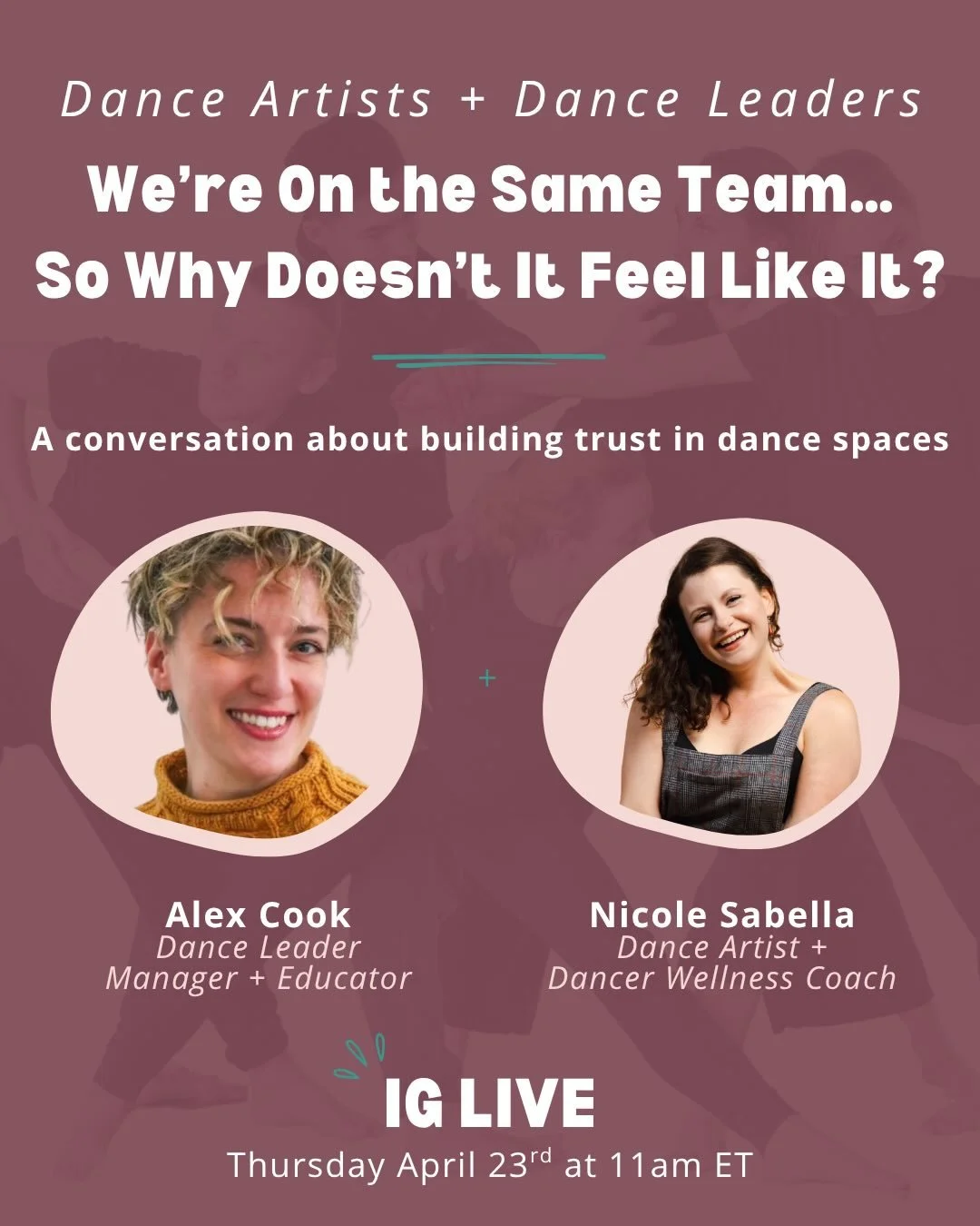 IG LIVE with Alex Cook🎙️What actually builds trust between dancers and leaders?  A few weeks ago, I shared a post that sparked a lot of conversation. In the comments. In my DMs. And in real life too.

📎A Dancer Can Only Be As Healthy As The Environ