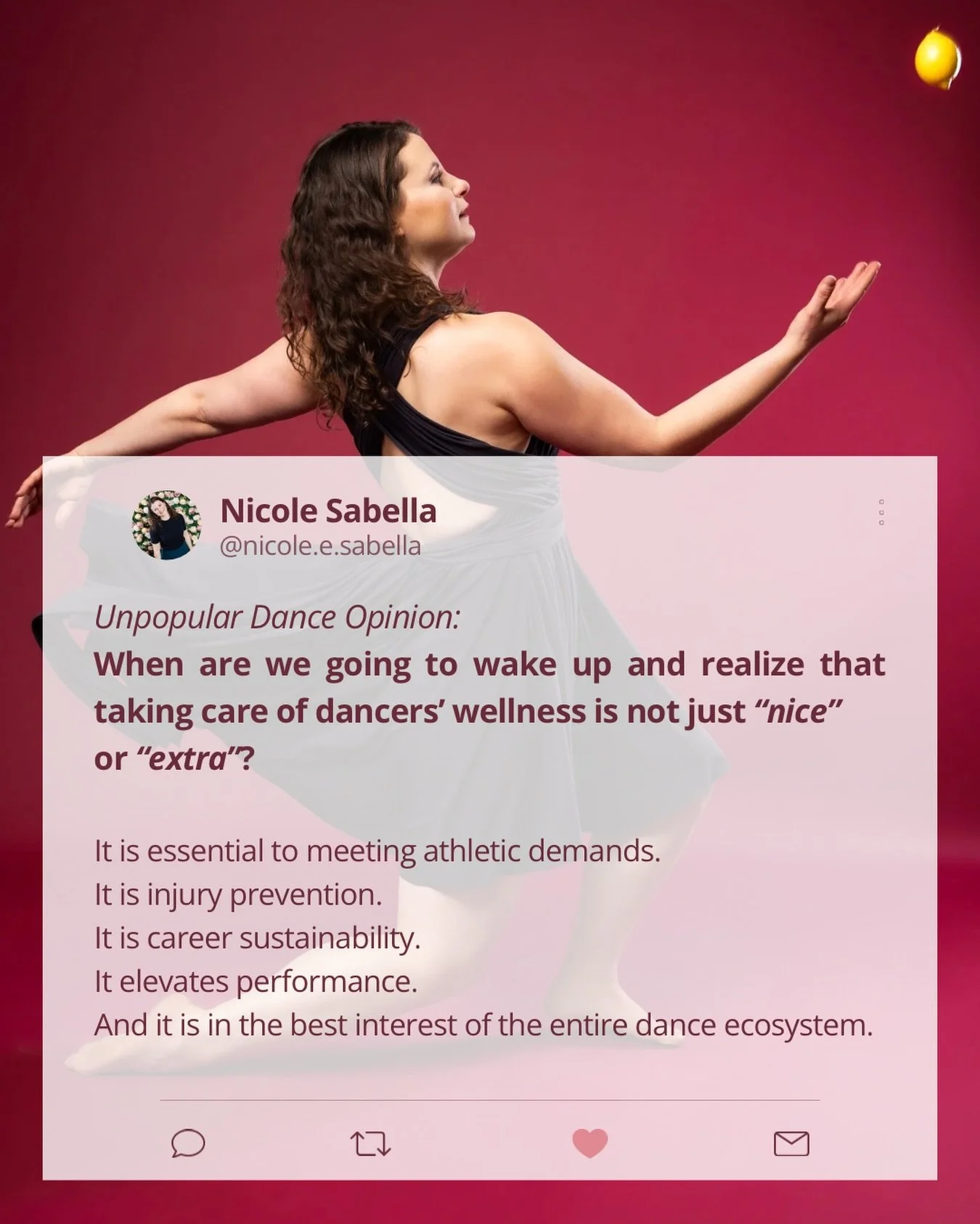 For too long, the dance world has thrived on a sink or swim mentality, where dancers are asked to meet high physical demands with very little support in how to actually get there. Let me explain&hellip;
&bull;
&bull;
Dancers being educated with the t
