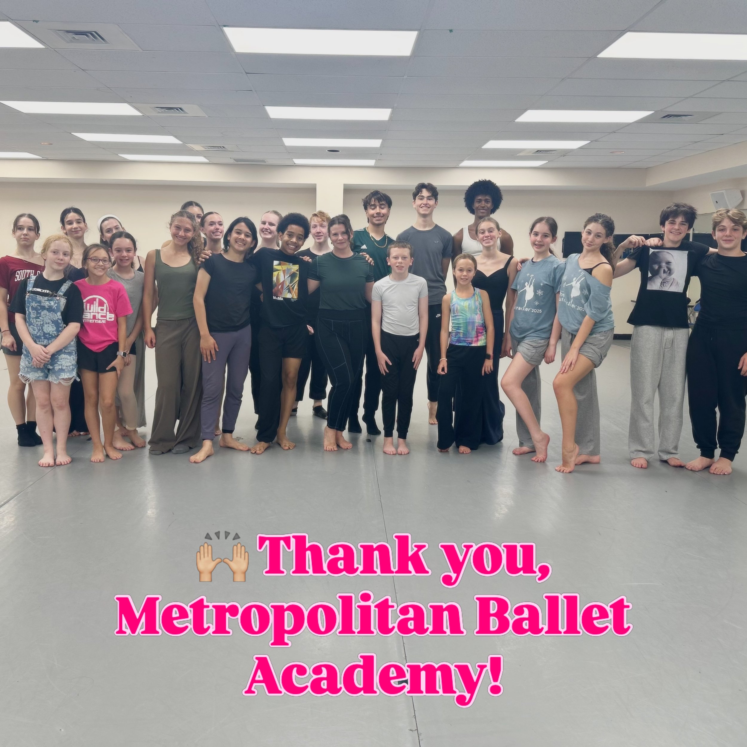 🙌🏼Thank you, Metropolitan Ballet Academy, for welcoming my teaching to your Contemporary Summer Intensive!
&bull;
&bull;
Teaching modern technique to the dancers of @metropolitanballetacademy was an absolute joy&hellip;

✔️Grounded technique
✔️Open