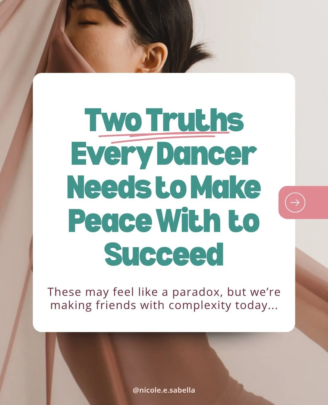 🗝️TWO THINGS can be true as the same time&hellip;
&bull;
&bull;
&hellip;and a giant part of having confidence to succeed as a dancer has to do with being able to hold BOTH of the truths at once.

Because if we&rsquo;re only focusing on needing to im