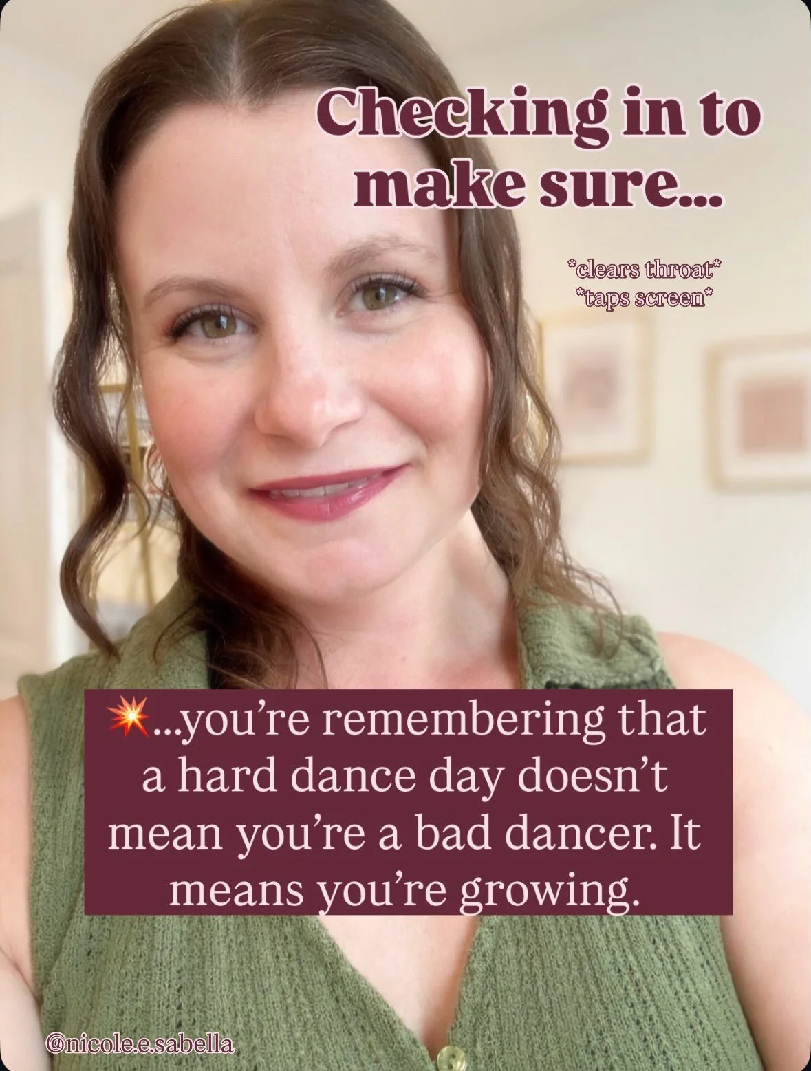 DANCERS, fall dance season is officially in full swing.🍂 So naturally, I need to check in and see how you&rsquo;re doing&hellip;
&bull;
&bull;
But really though, how are we doing!?

💭 Would love to know in the COMMENTS which check-in reminder you n