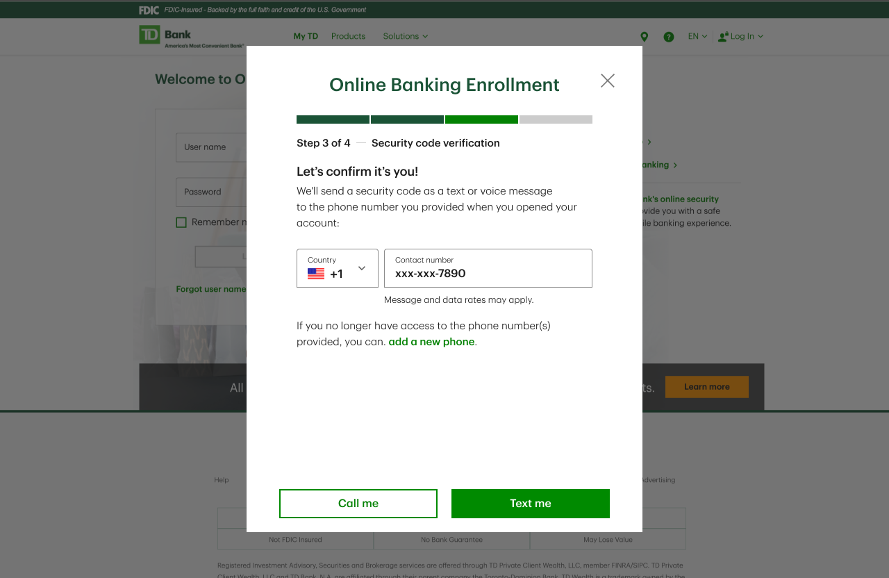 Enrollment Security Verification