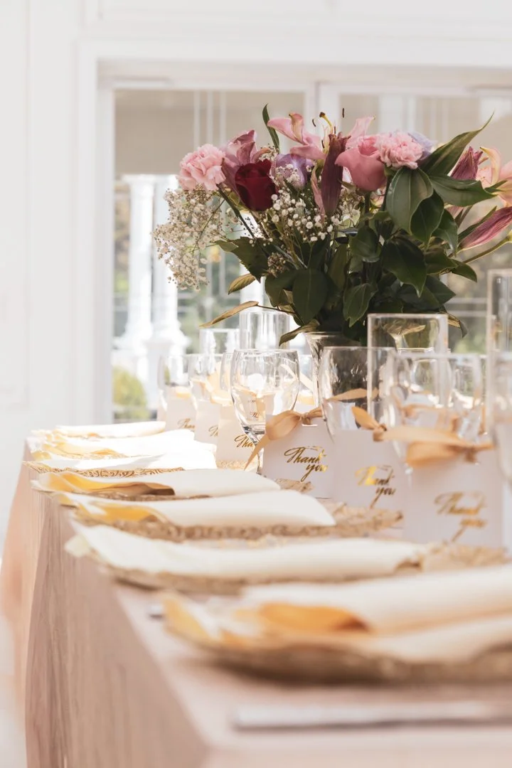 Wedding Ceremony Photo Table Decor